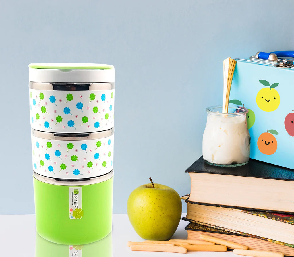 Stainless Steel 3 Layer Storage Insulated Lunch Box 8505