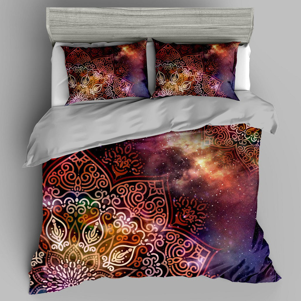 100% Comfortable 300 TC King Size Double Bedsheet Digital Print - 250 X 275 CM with 2 Pillow Covers - 3 Pcs Set