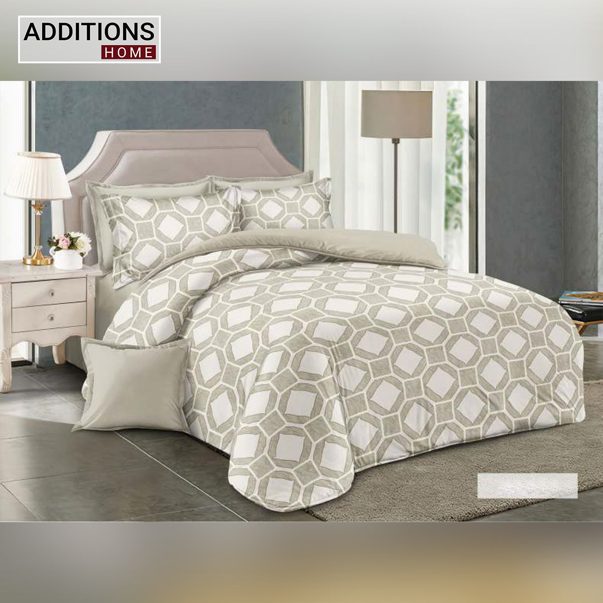 Spread Spain 220 TC Micro Fiber Super King Size Bedsheet - 108" X 108"