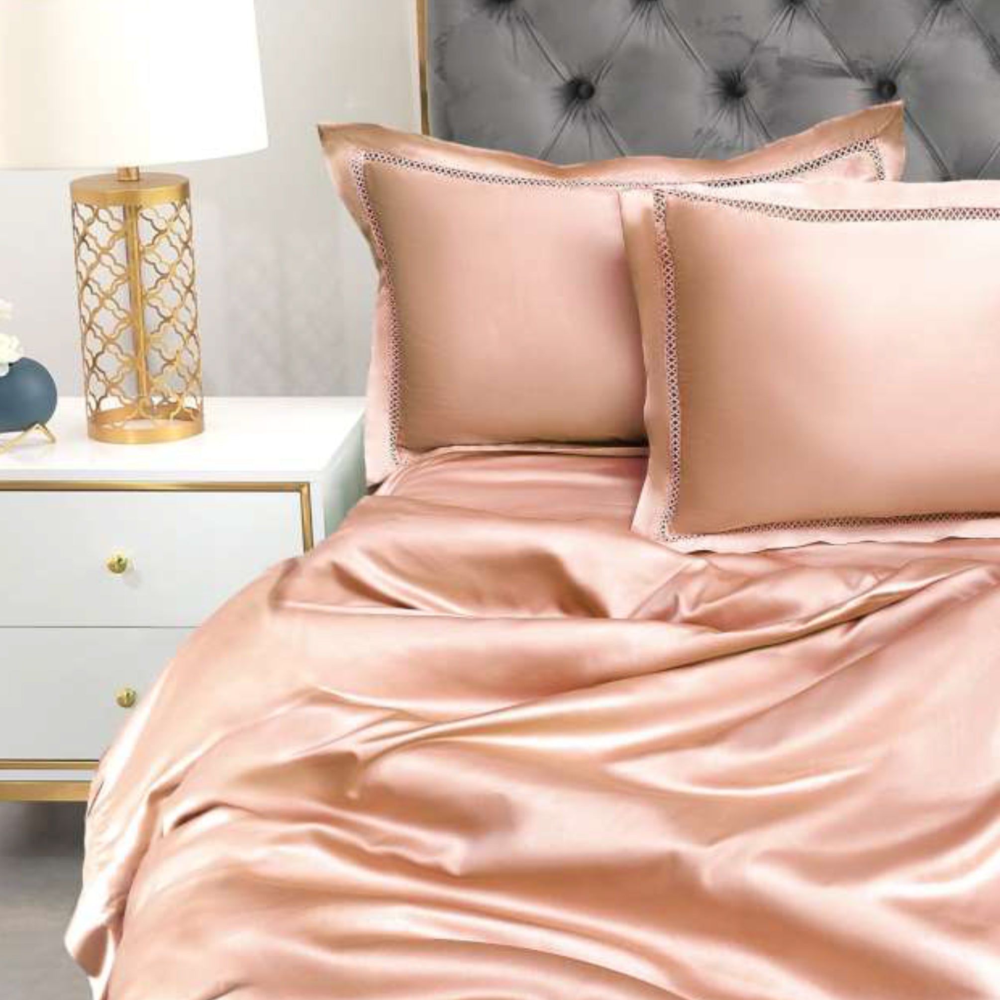 100% Cotton (Bamboo Fabric) 400 TC King Size Double Bedsheet - 275 X 275 CM with 2 Pillow Covers - 3 Pcs Set