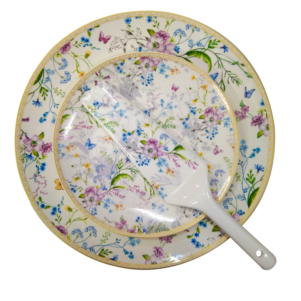 Fine Bone China Ceramic Cake Set 8 PCS from Japan