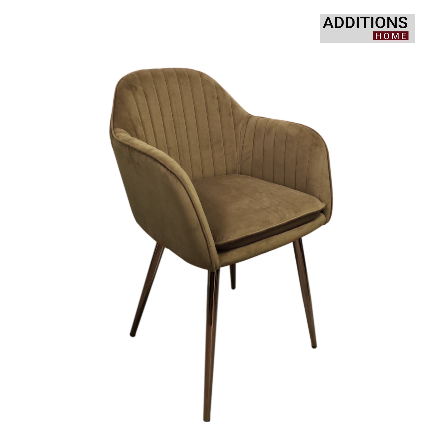 Velvet Dining Chair, Metal Legs Bracket, for Living Room Kitchen and Breakfast Armchair