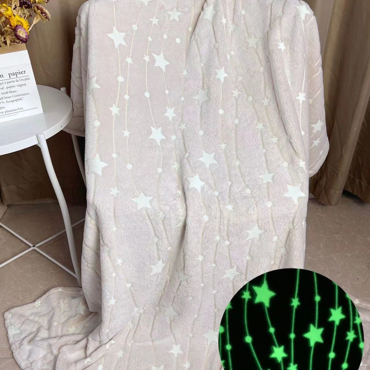 Glow in The Dark Radium Blanket for Kids Super Soft & Warm (220X240)
