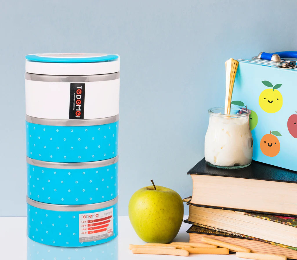 Stainless Steel 4 Layer Storage Insulated Lunch Box 6518
