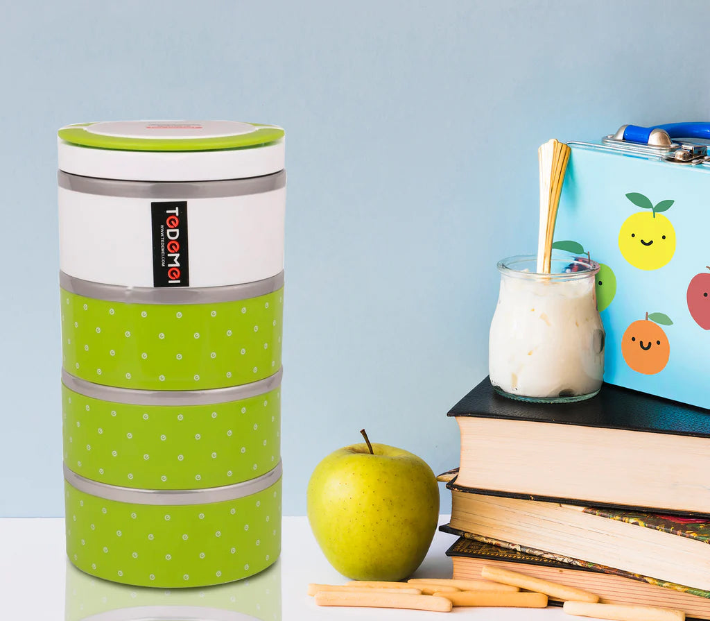 Stainless Steel 4 Layer Storage Insulated Lunch Box 6518