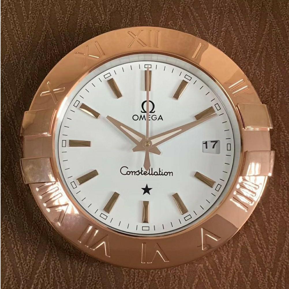 Luxury  Stainless Steel Metal Wall Clock For Royal Home & Bunglows, Wall Clock, Wall Watch. Diameter - 35 cm