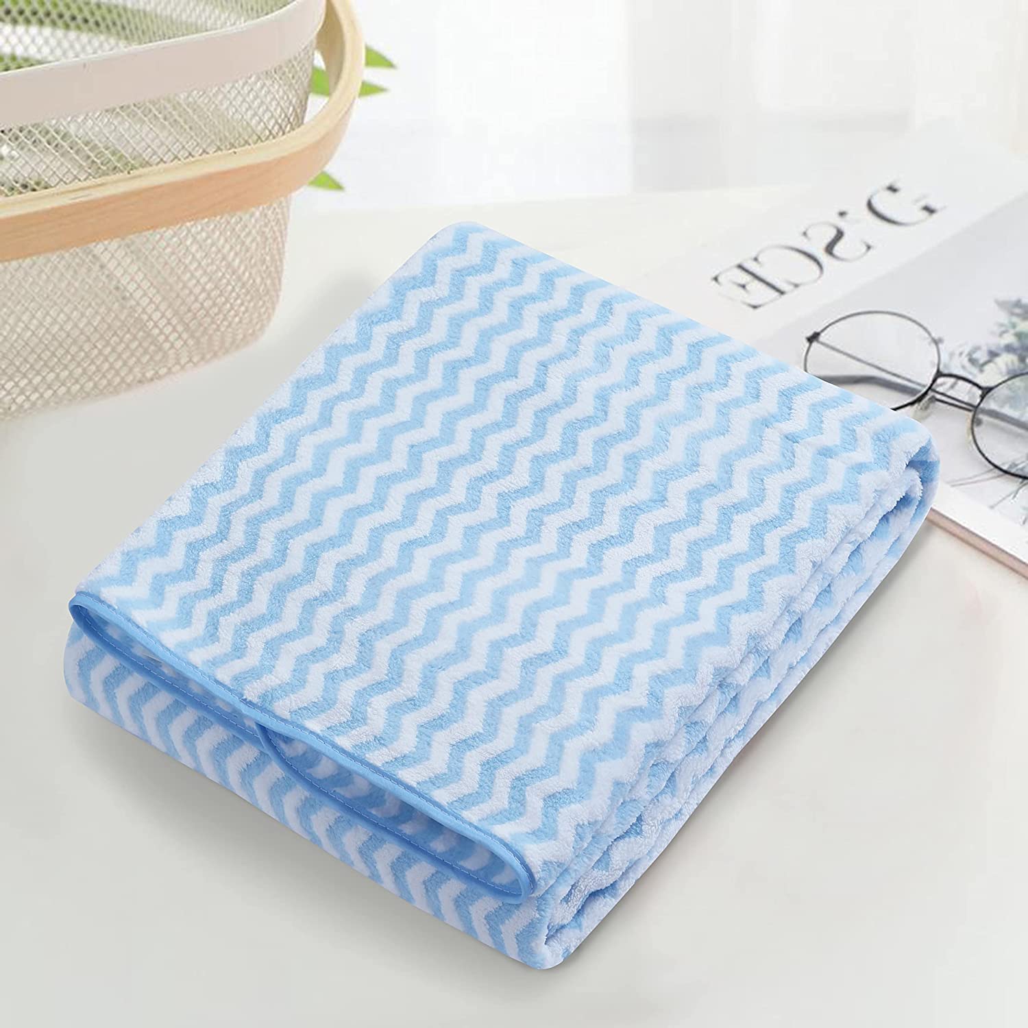 100% Organic Cotton 400 GSM Highly Absorbent Towels with Hanging Loop (Set of 2 )