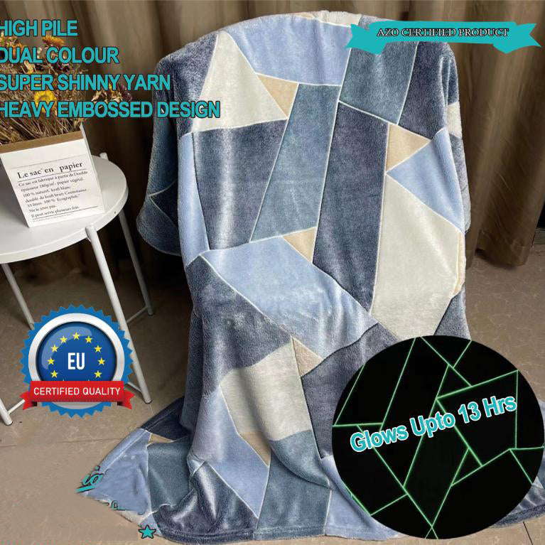 Glow in The Dark Radium Blanket for Kids Super Soft & Warm (220X240)