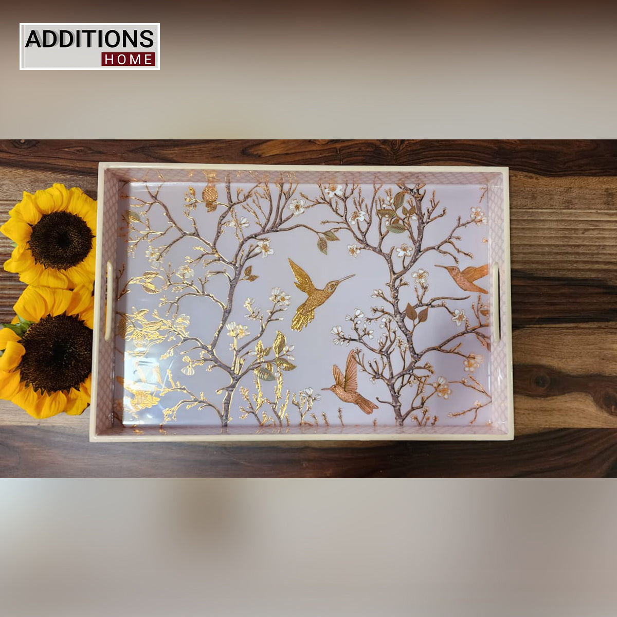 PRINTED MULTIPURPOSE TRAY SERVING TRAY TABLE DECOR DIWALI GIFT DECORATIVE TRAY