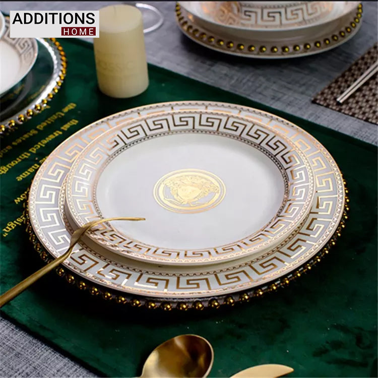 Fine Bone China Set 24K Real Gold Plated 35 PCS.