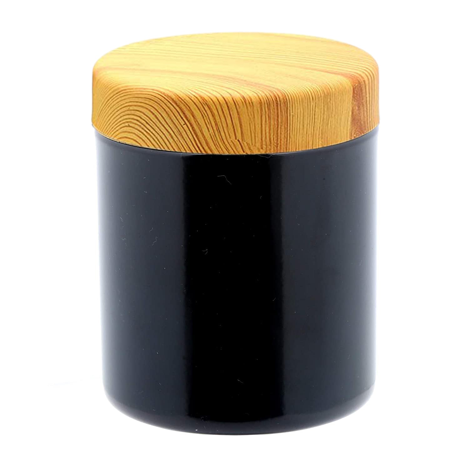 Stainless Steel Tea/Coffee/Sugar Multipurpose Kitchen Accessories Canisters, 600 ML Each -3 Pc Set (Black)