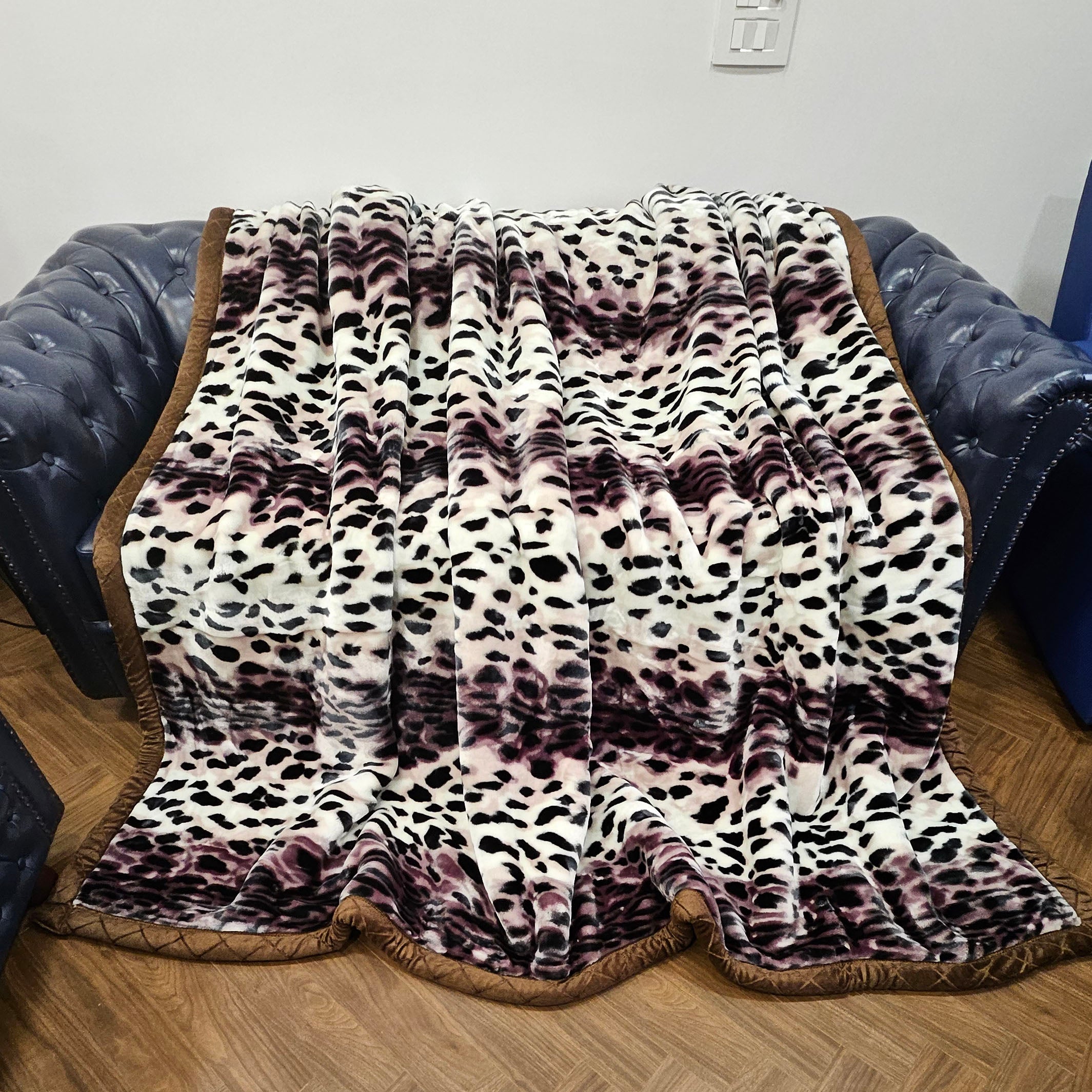 JUNGLE SAFARI MINK WARM BLANKET DOUBLE BED 220 x 240 CMS