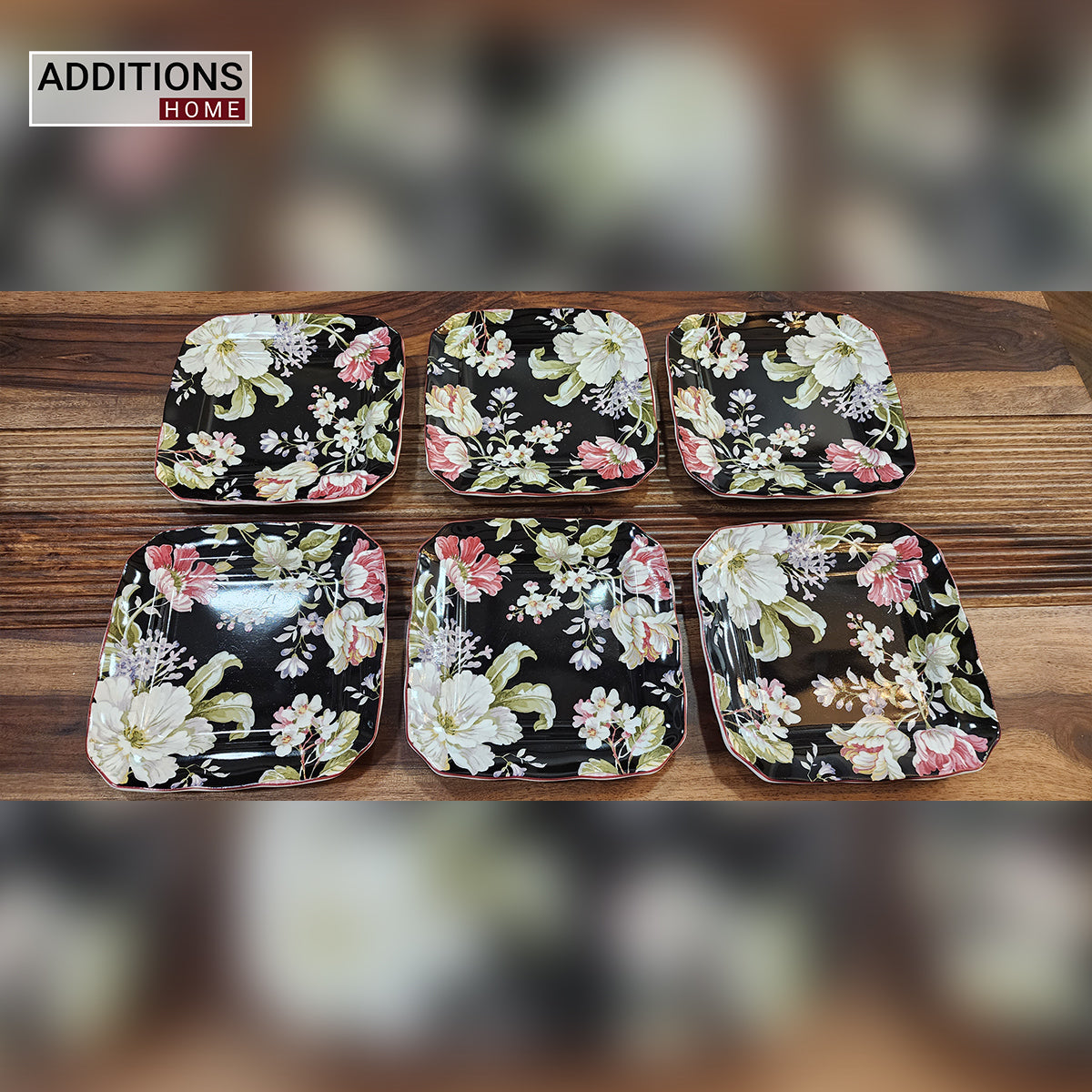 Mosaic snack plate. Set of 6. (Made In INDONESIA)