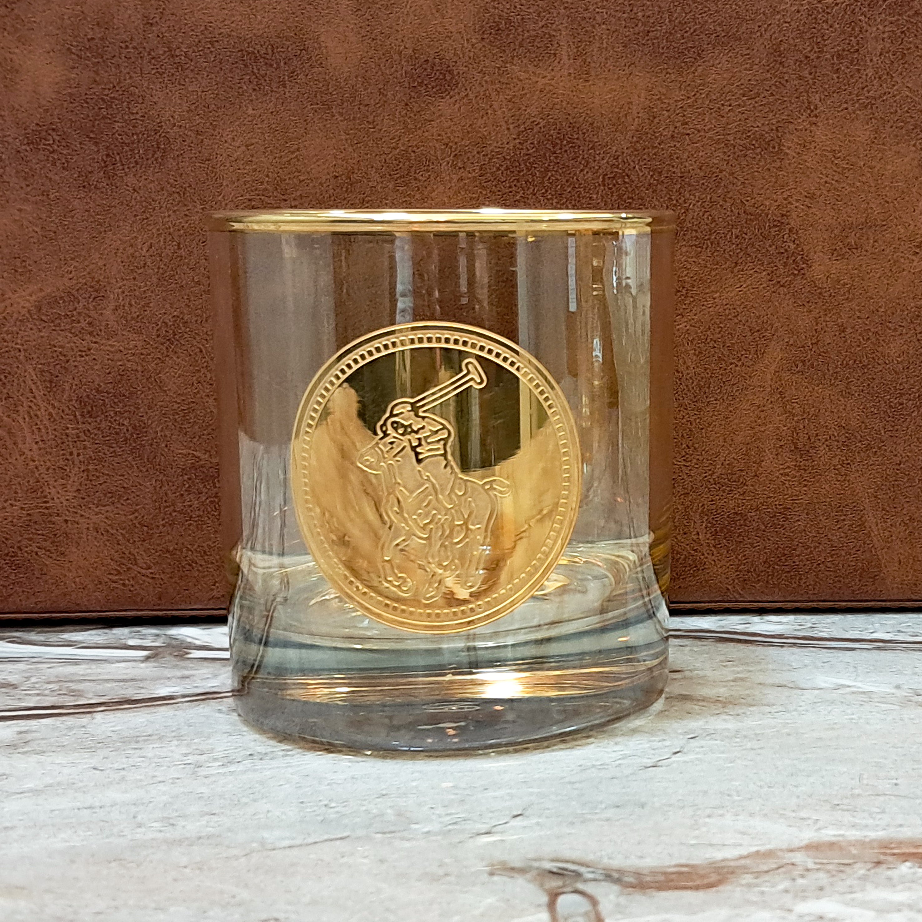 Hand Crafted Gold Decorated Whiskey Glasses, Capacity:360 ML for Home and Kitchen - Ideal Gift for Housewarming