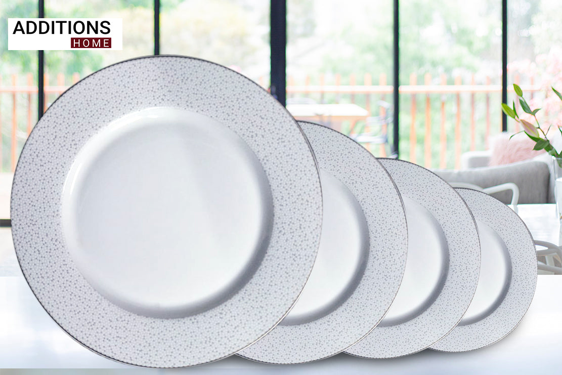 Fine Bone China Dinner Set 24K Gold Plated 33 PCS from America