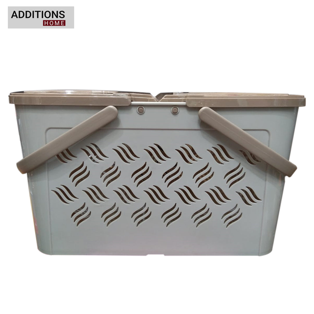 Plastic Lunch Basket with Lid for Office, Home and Picnic Use