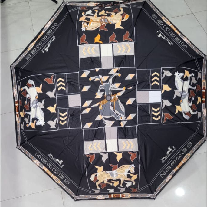 Compact Reverse Auto Open/Close Folding Umbrella Windproof Travel Umbrella