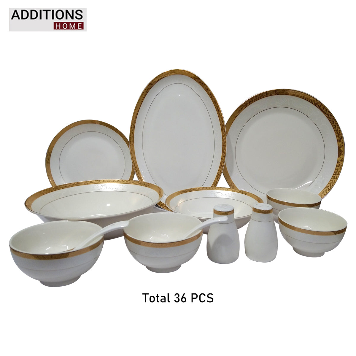 Fine Bone China Dinner Set 24K Gold Plated 36 PCS from Japan
