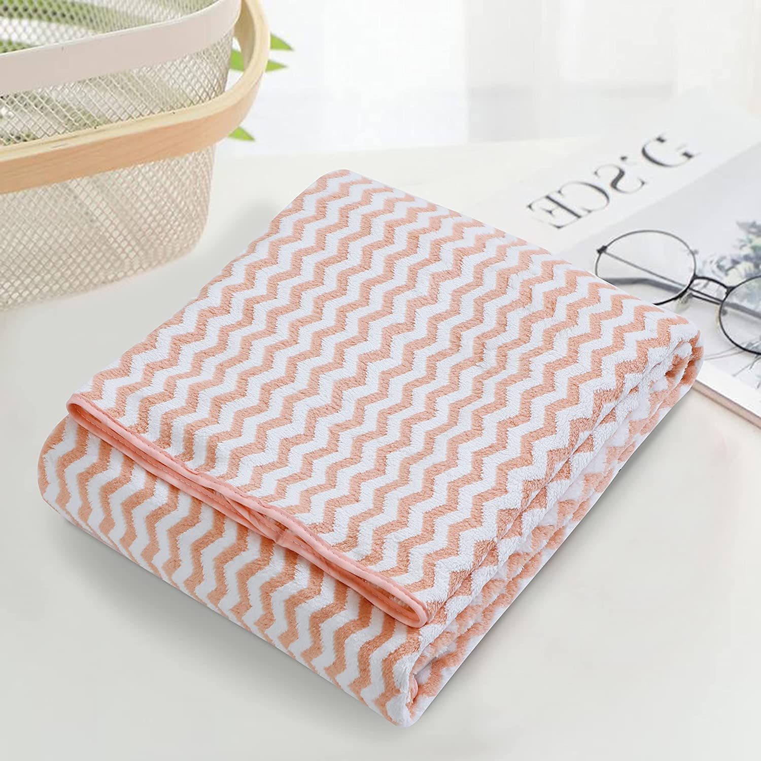 100% Organic Cotton 400 GSM Highly Absorbent Towels with Hanging Loop (Set of 2 )