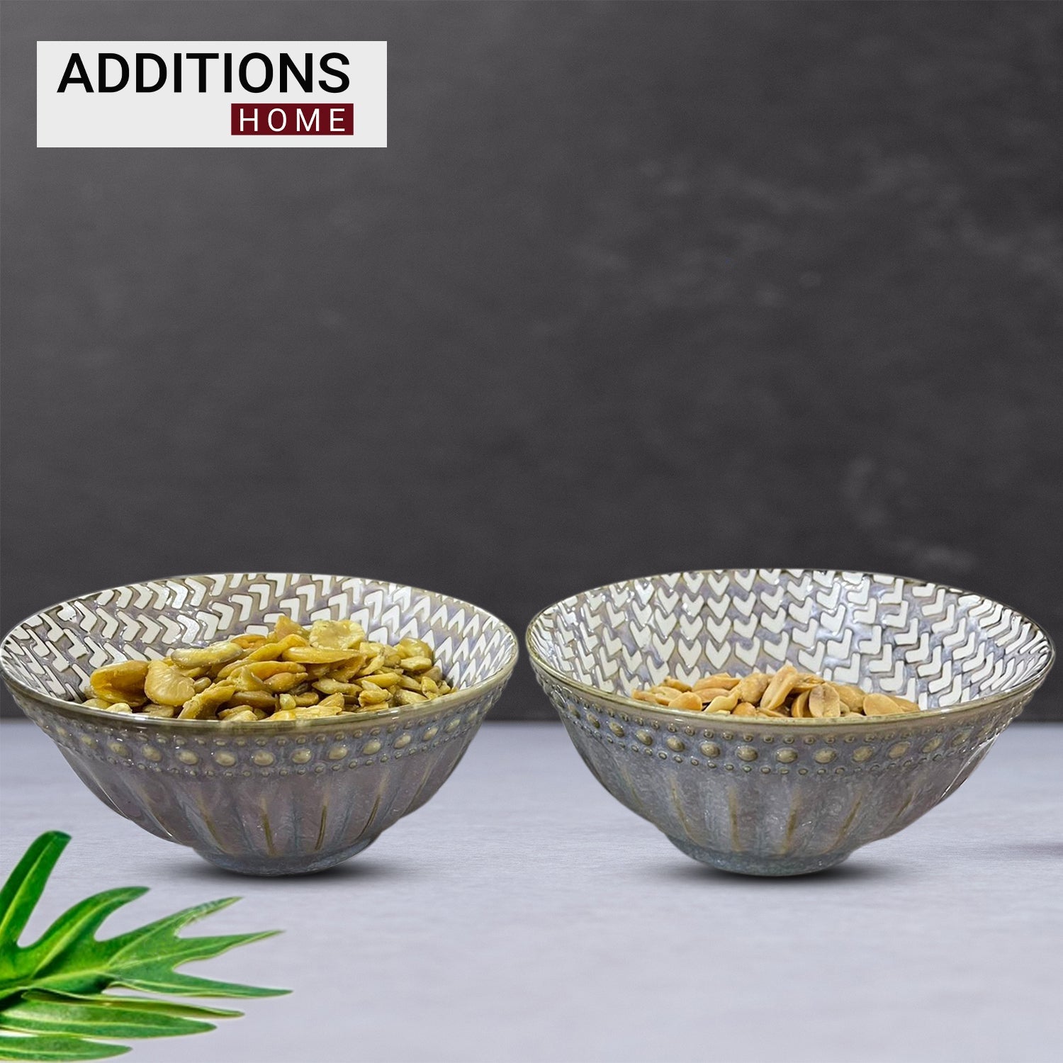 Fine Porcelain Blue Pottery snacks Bowl Set of 2