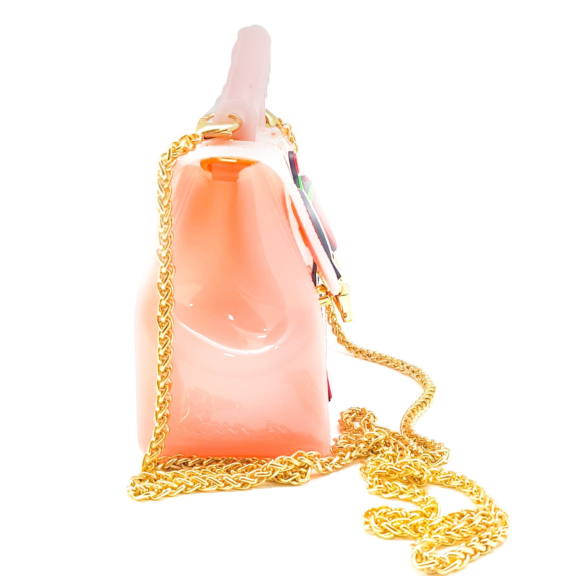 Cute Little Stickers Embedded Silicon High Quality Sling Bag for Kids Girl