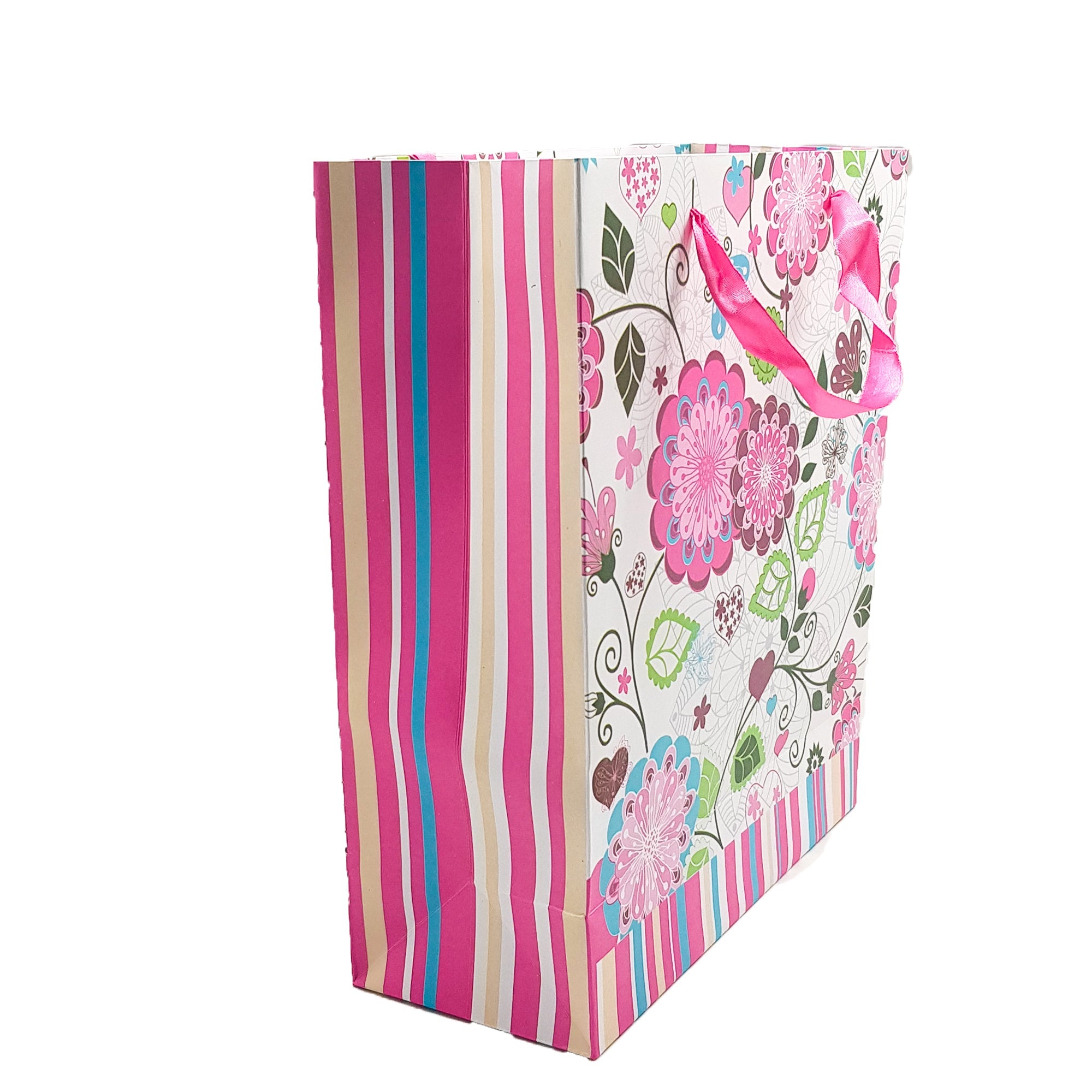 Eco Friendly Designer Paper Bags, Gift Bags for Gifting, Weddings, Birthday, Holiday Presents, Pack of 4