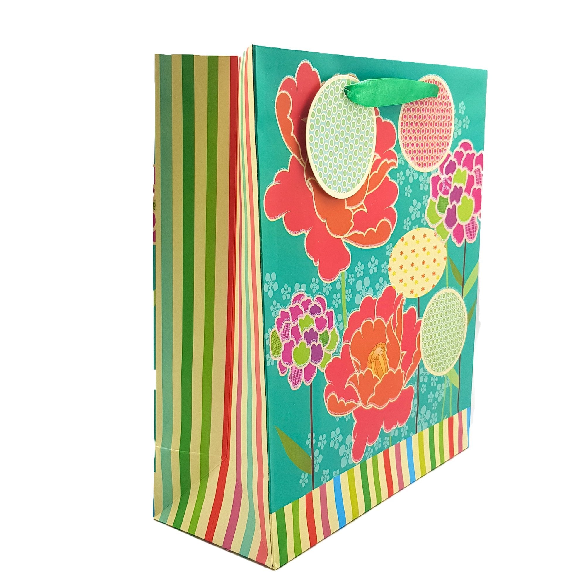 Eco Friendly Designer Paper Bags, Gift Bags for Gifting, Weddings, Birthday, Holiday Presents, Pack of 4