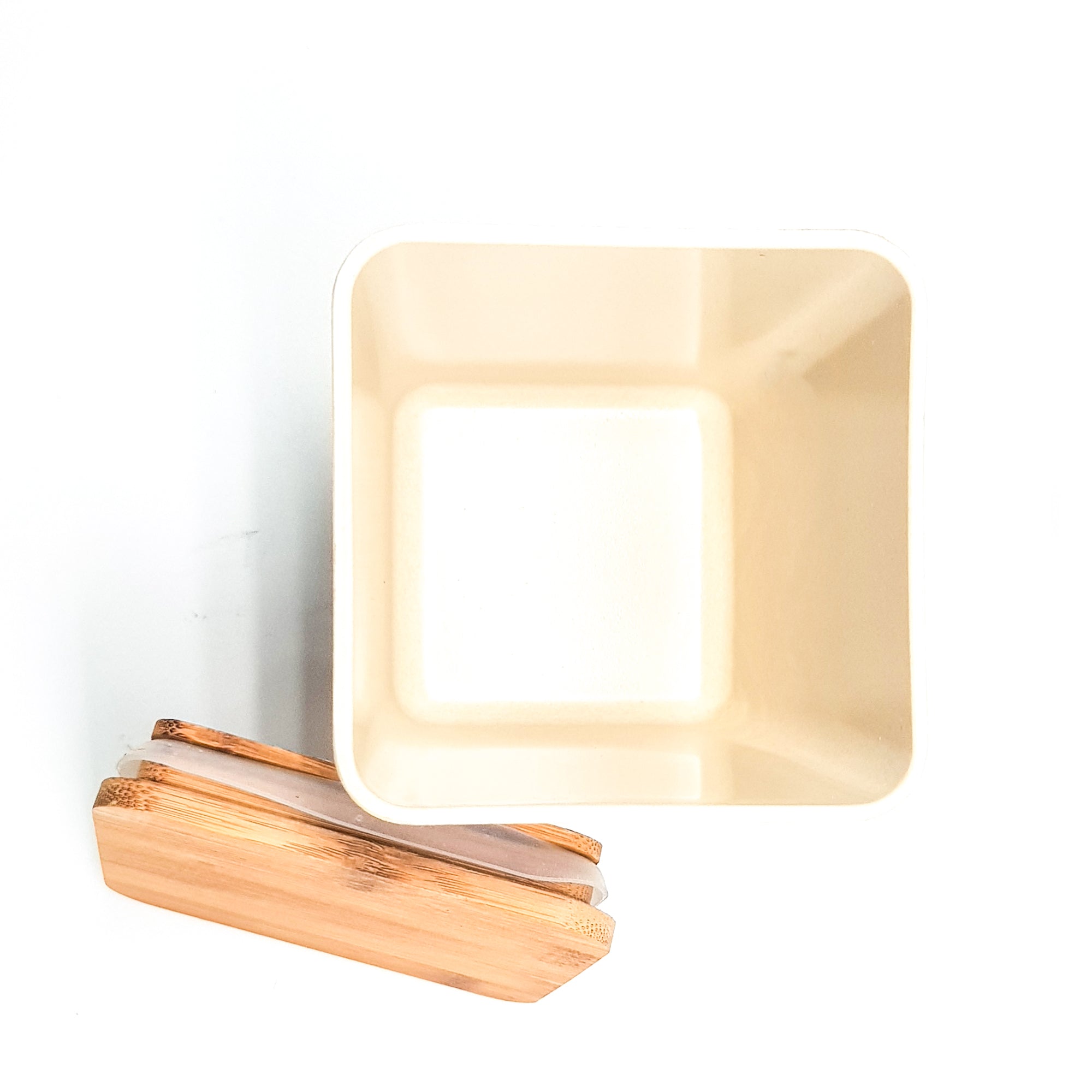 Eco Friendly and Food Safe Bamboo Fiber Dry Fruit/Snack Container with Air Tight Lid (Big)