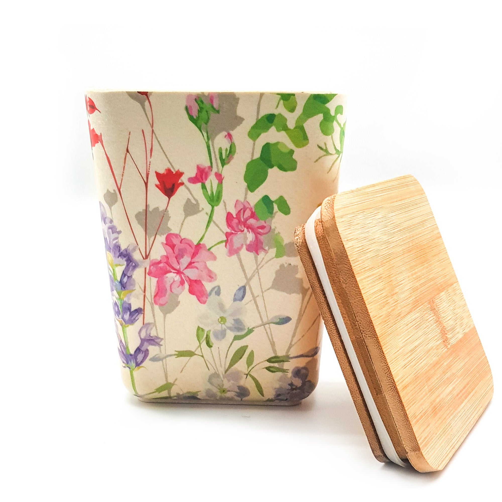Eco Friendly and Food Safe Bamboo Fiber Dry Fruit/Snack Container with Air Tight Lid (Big)