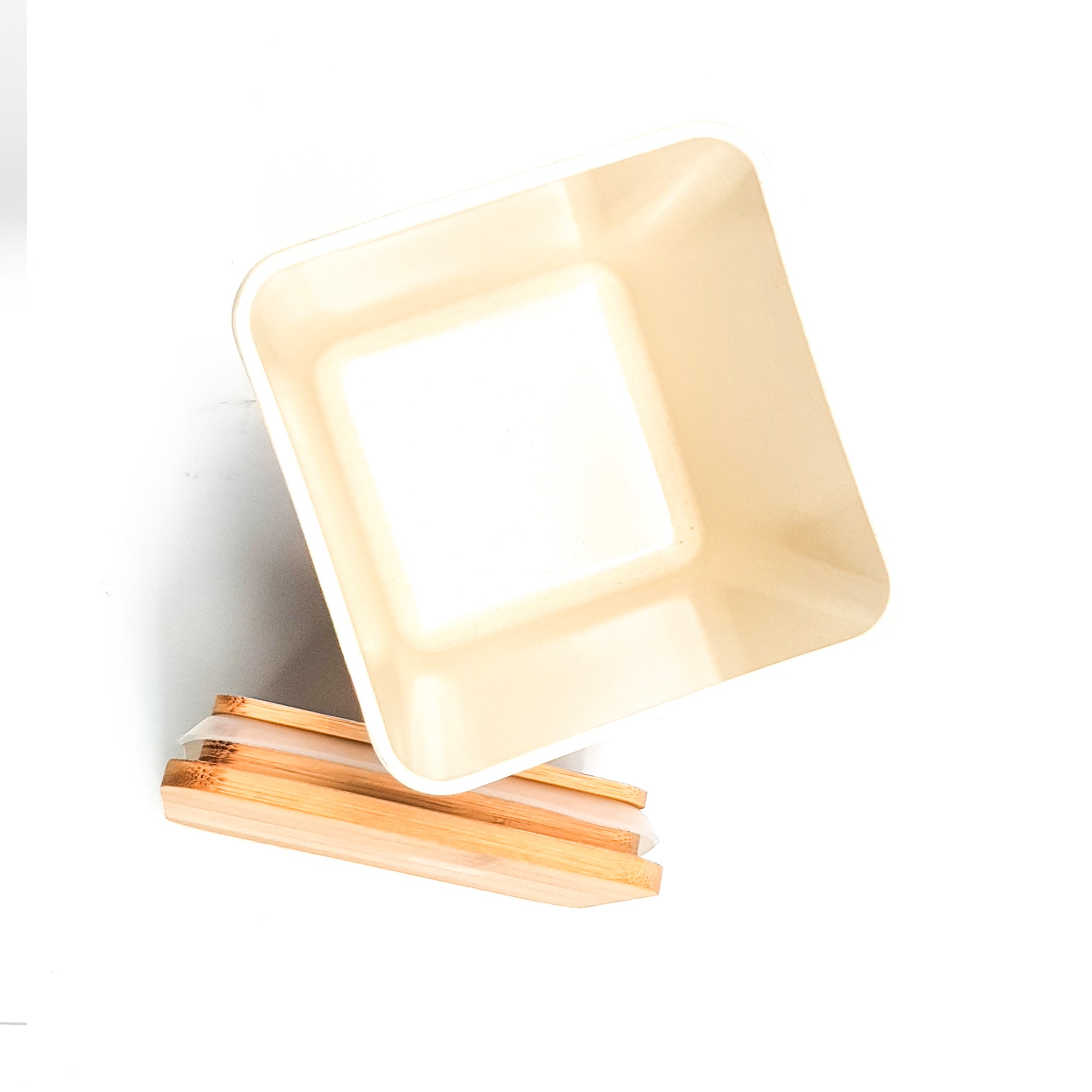 Eco Friendly and Food Safe Bamboo Fiber Dry Fruit/Snack Container with Air Tight Lid (Big)