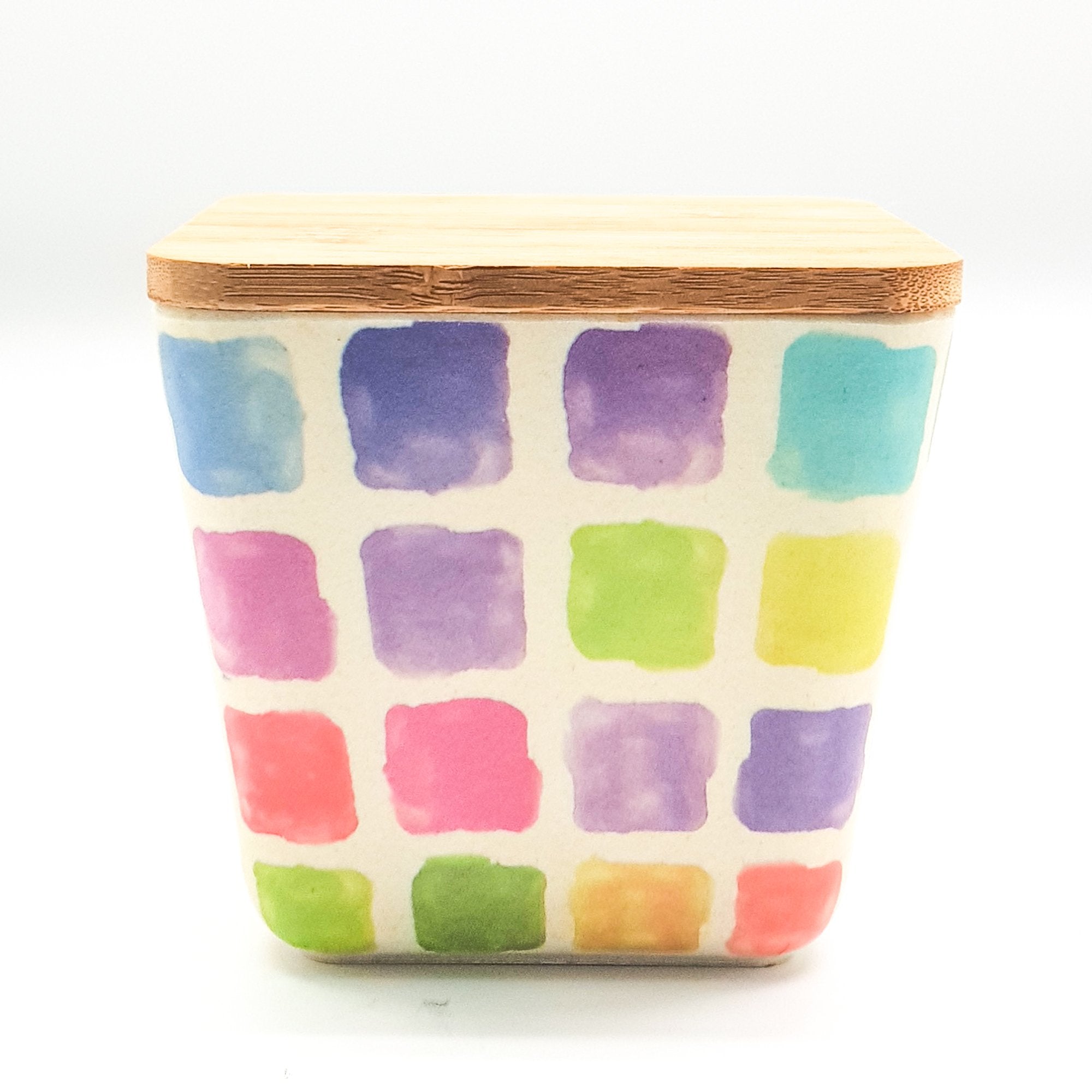 Eco Friendly and Food Safe Bamboo Fibre Dry Fruit/Snack Container with Air Tight Lid (Small)