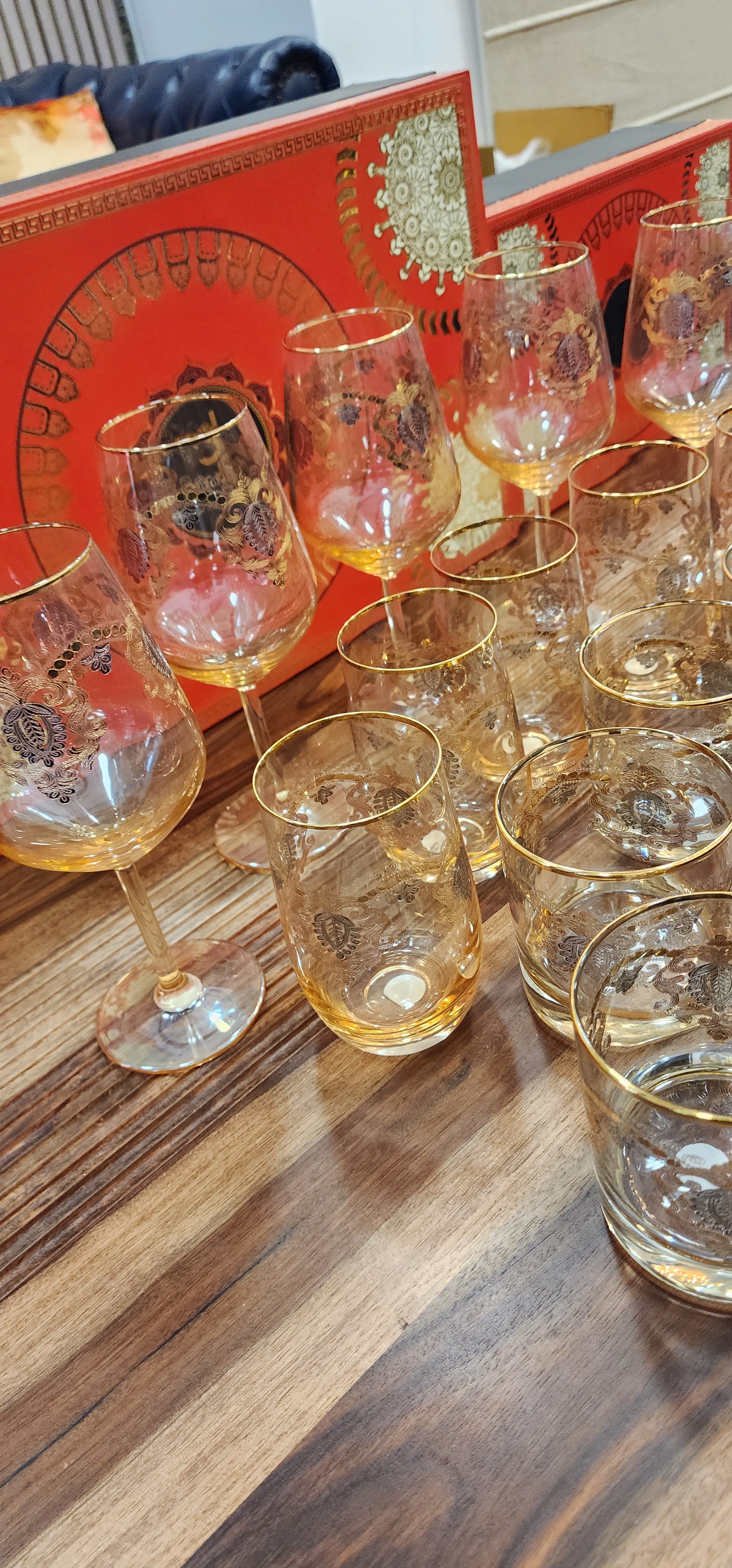 Glass Carnival Set Of 18 Pcs.