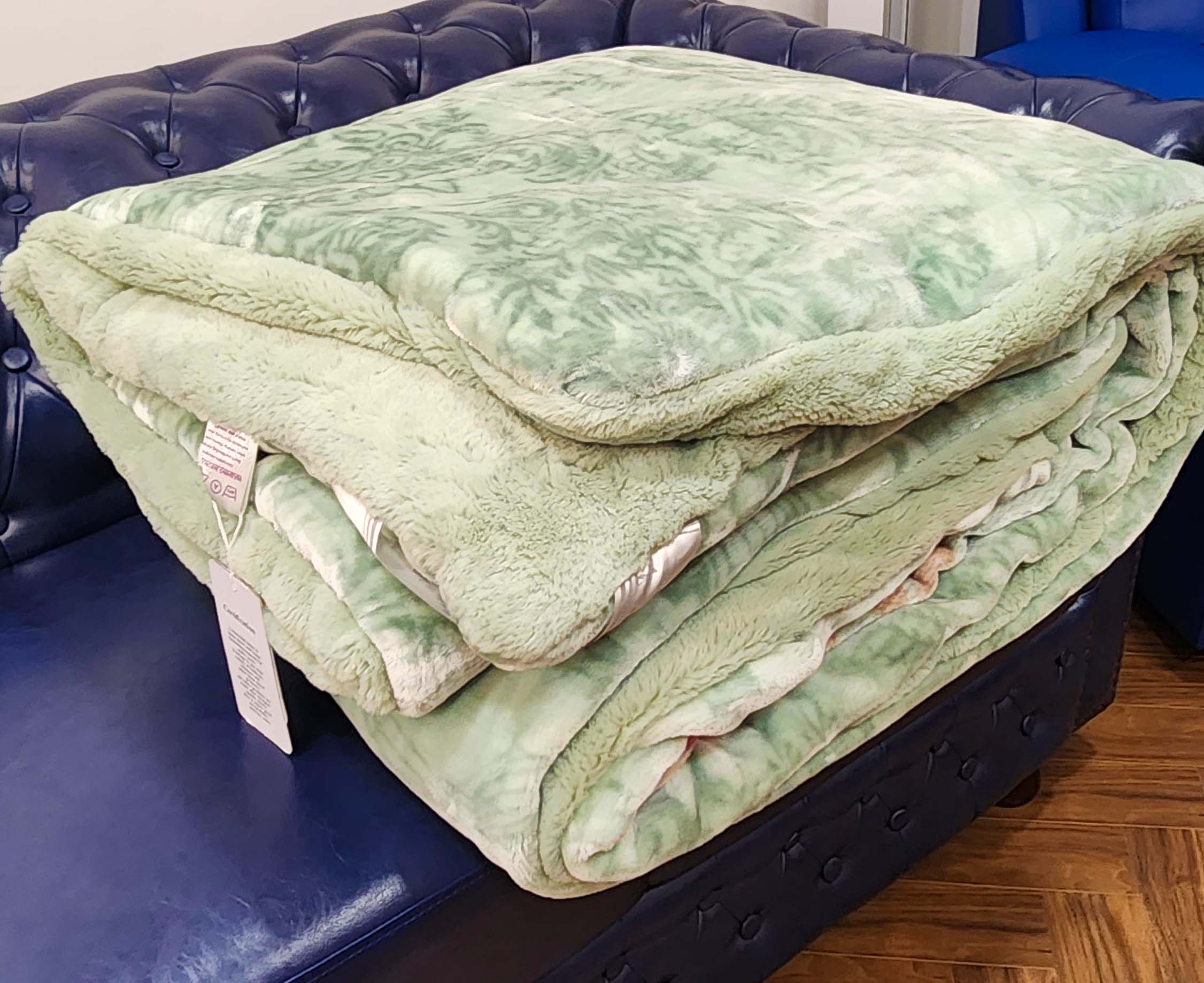 Super Soft King Size (220x240 cm') Double Bed Luxury Winter Blanket (Floral )