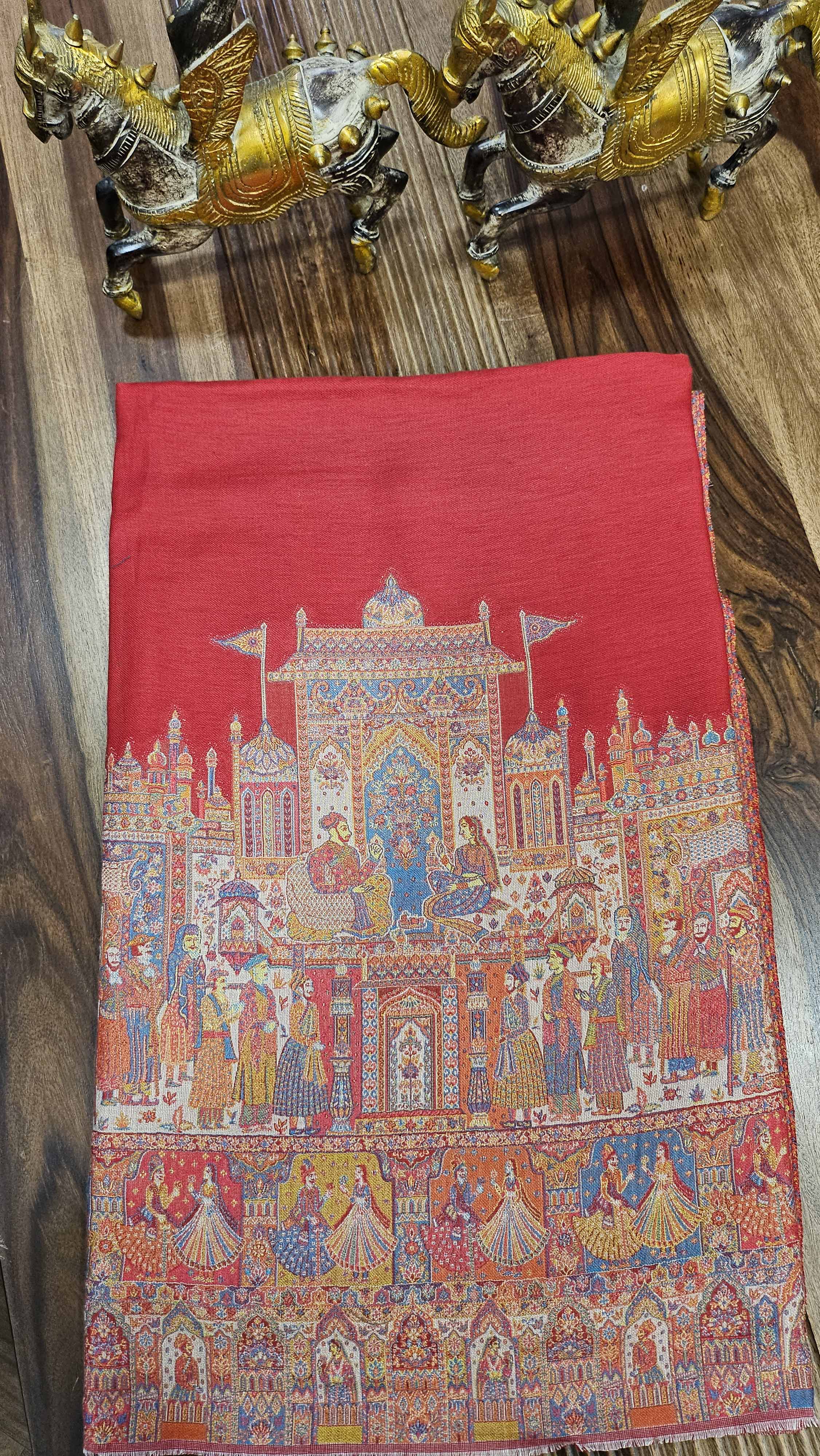 Royal Mughals Embroidered shawl