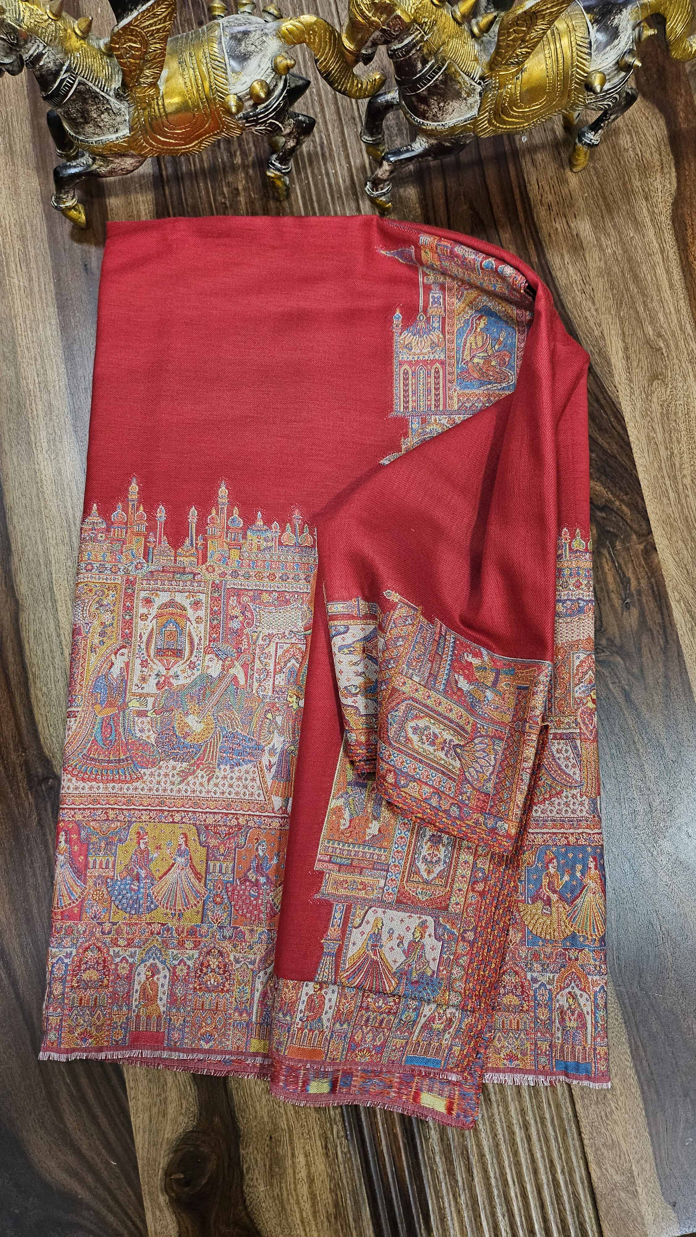 Royal Mughals Embroidered shawl