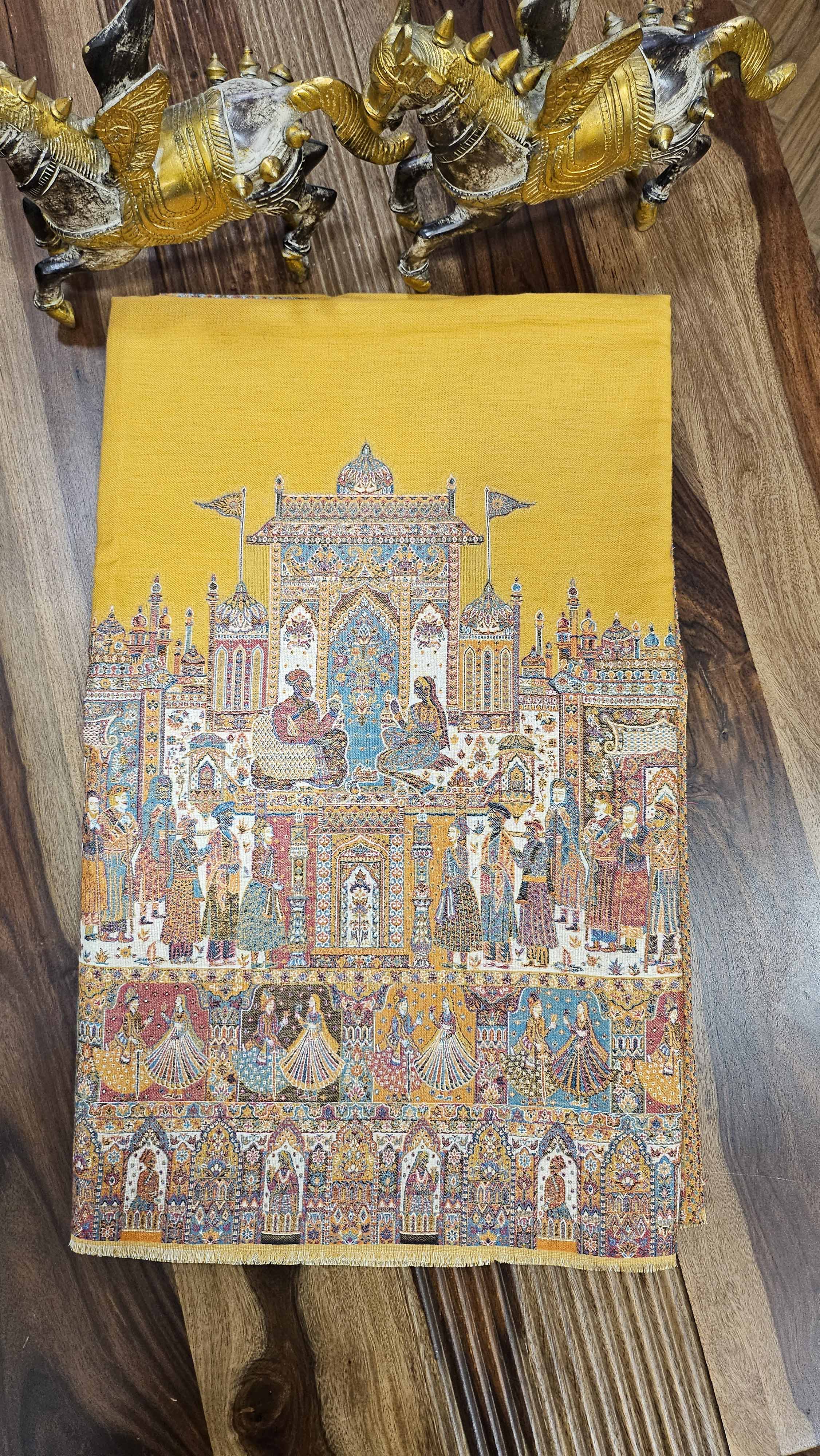 Royal Mughals Embroidered shawl