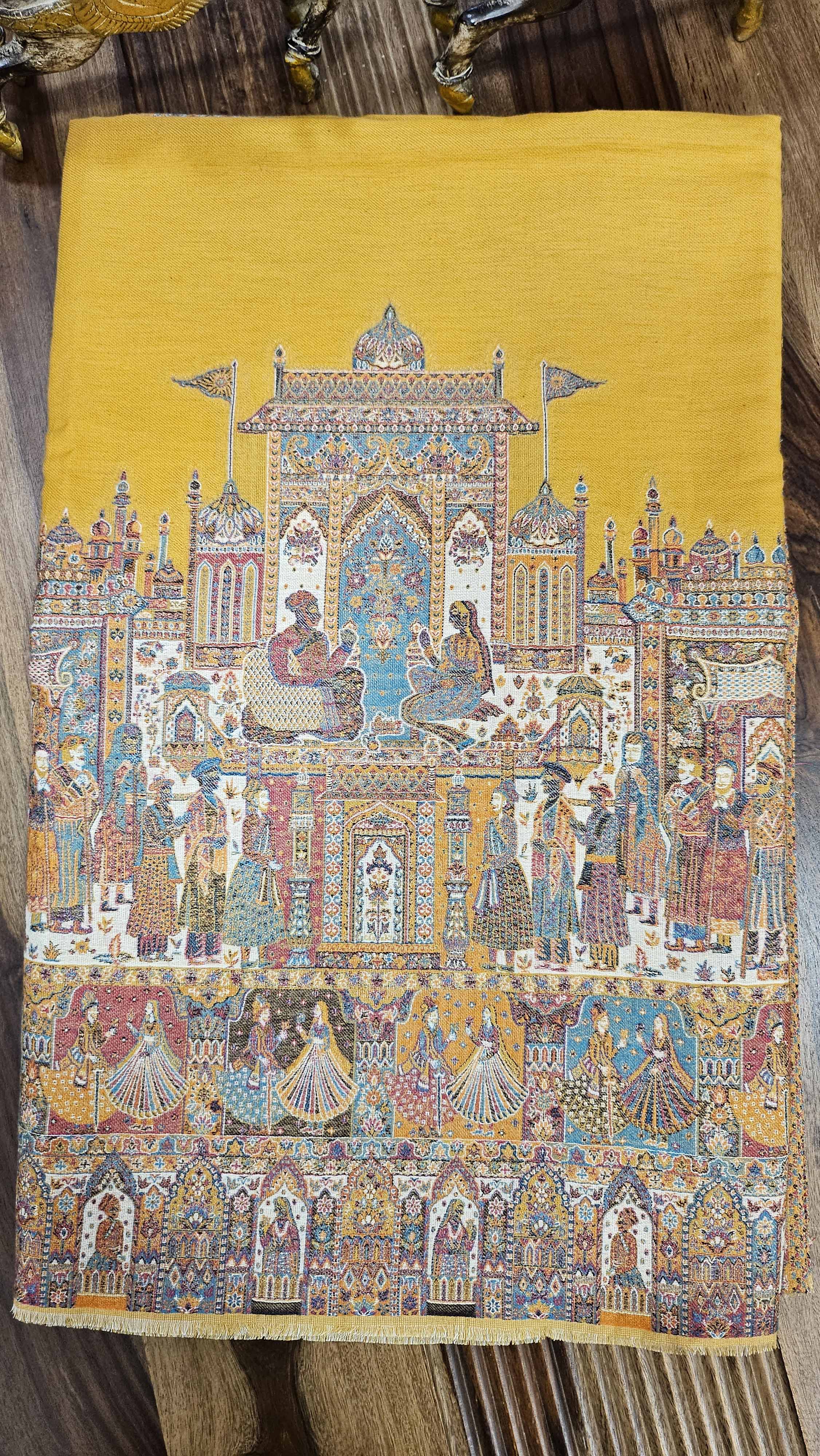 Royal Mughals Embroidered shawl
