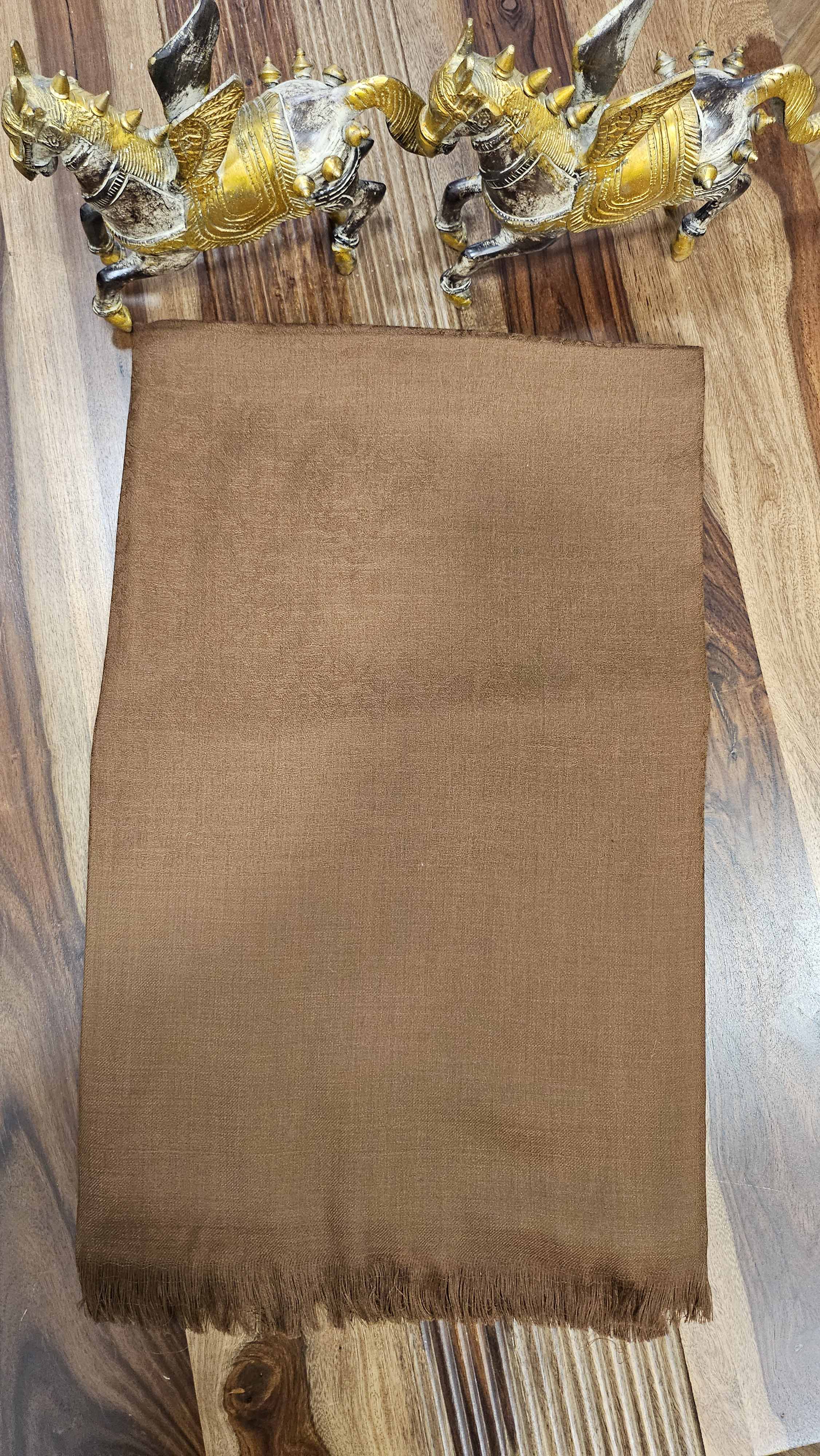100% Wool Blend Pain Color With Jacquard Shawl(Royal Colors)