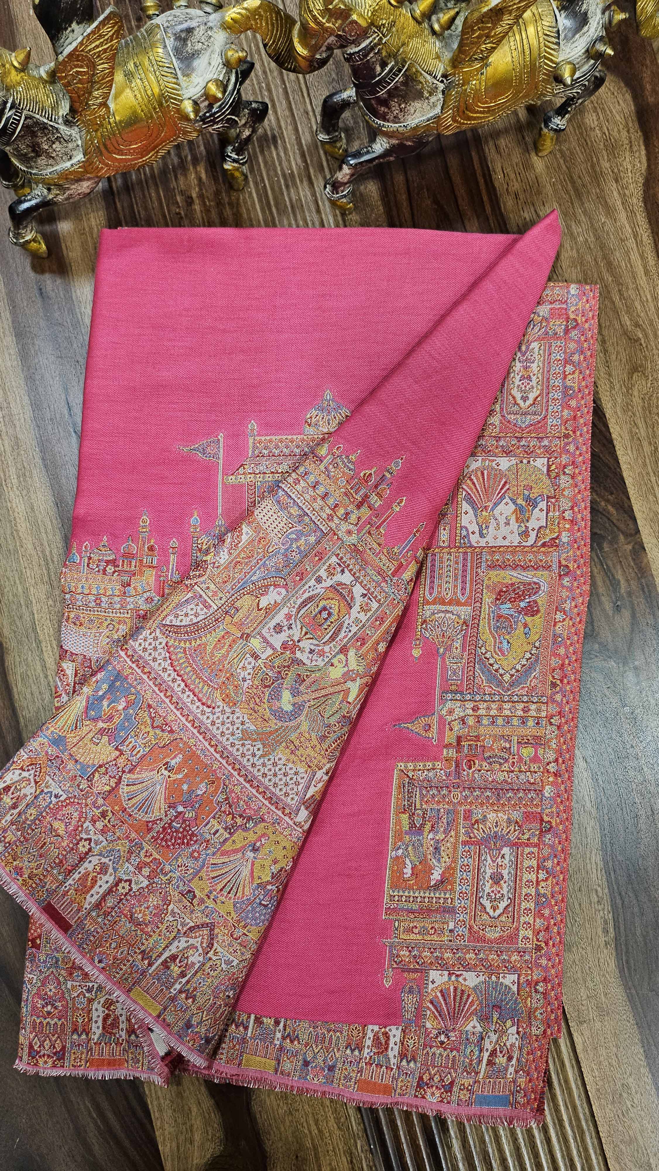 Royal Mughals Embroidered shawl