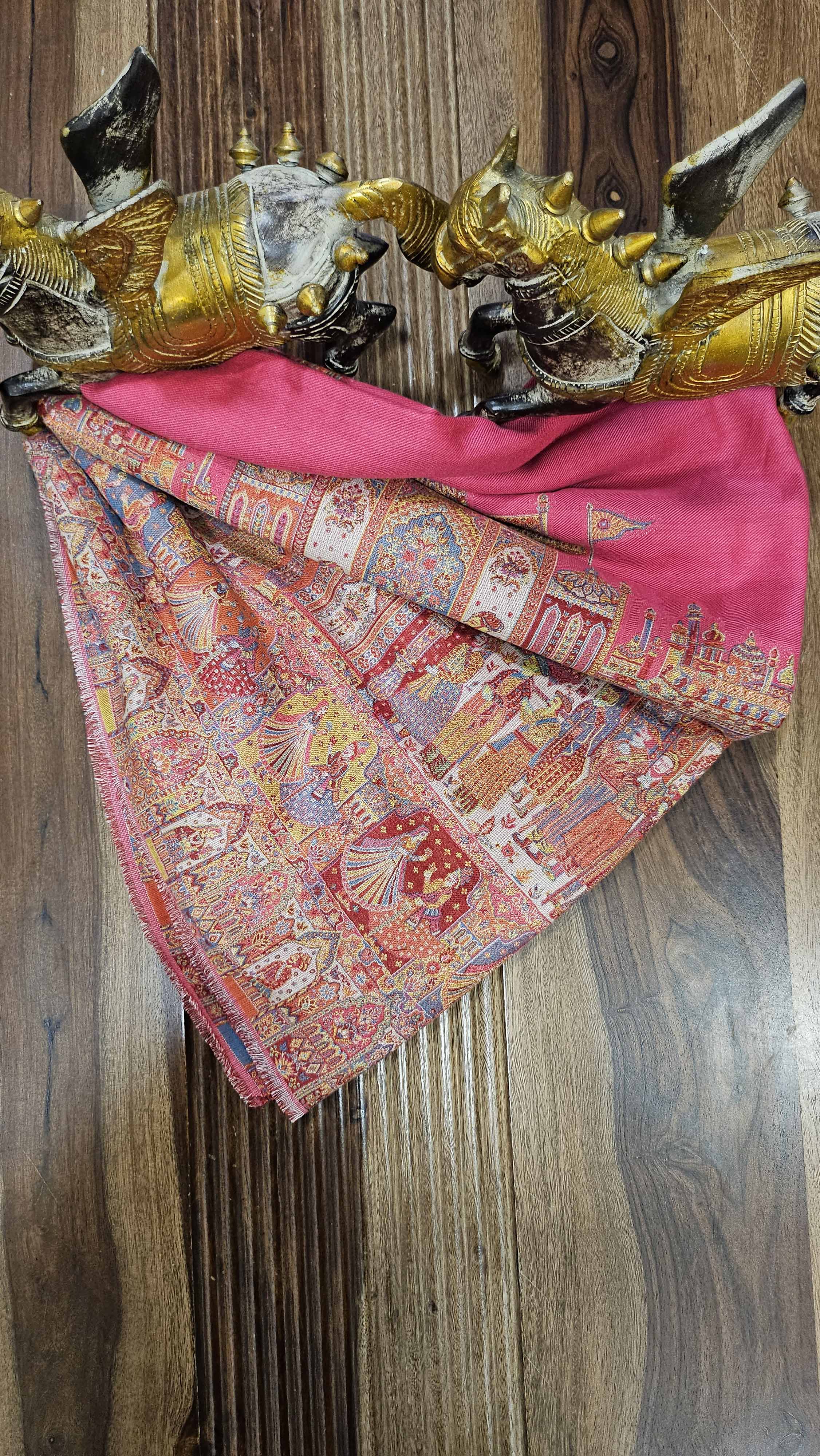 Royal Mughals Embroidered shawl