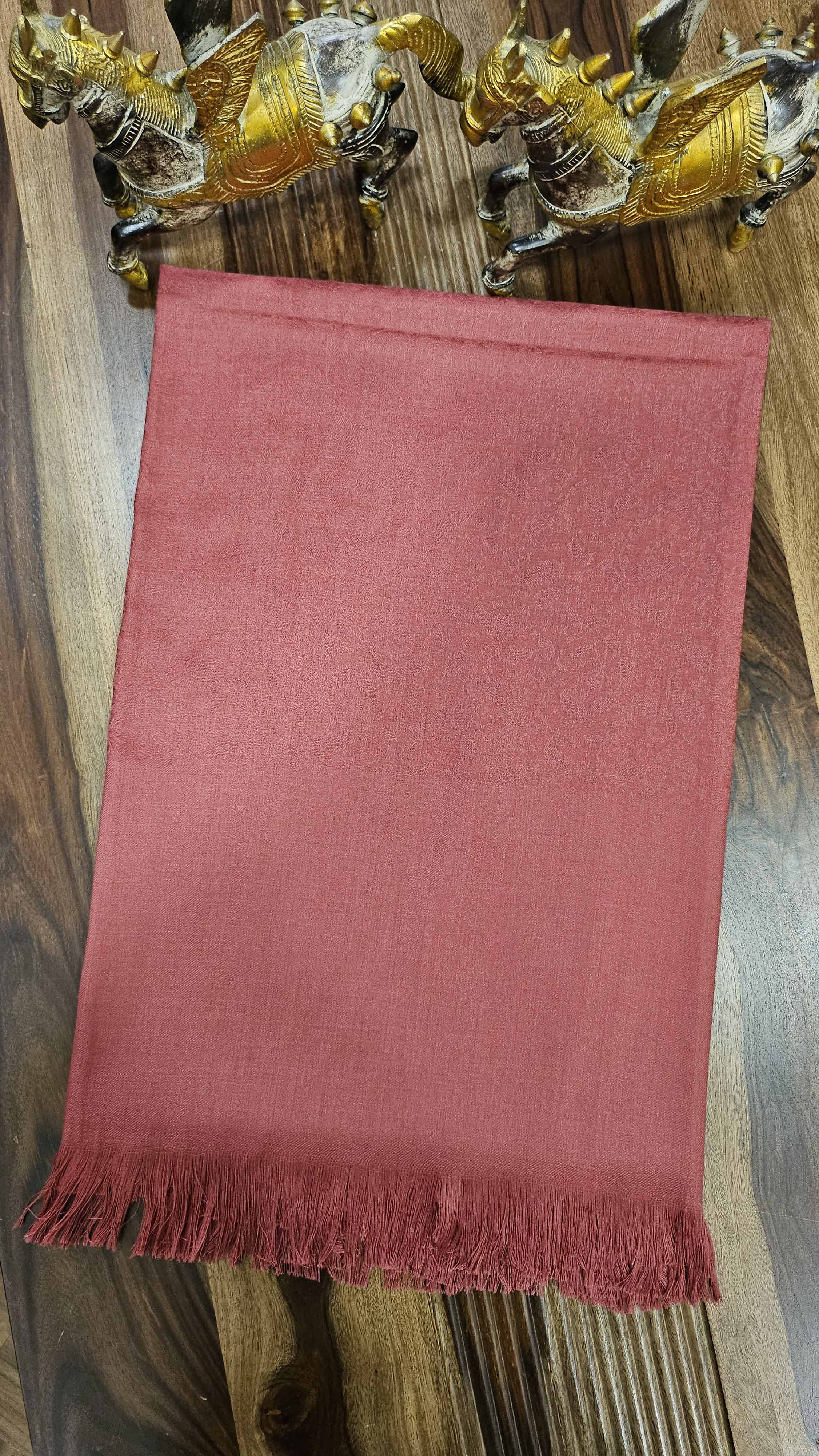 100% Wool Blend Pain Color With Jacquard Shawl(Royal Colors)