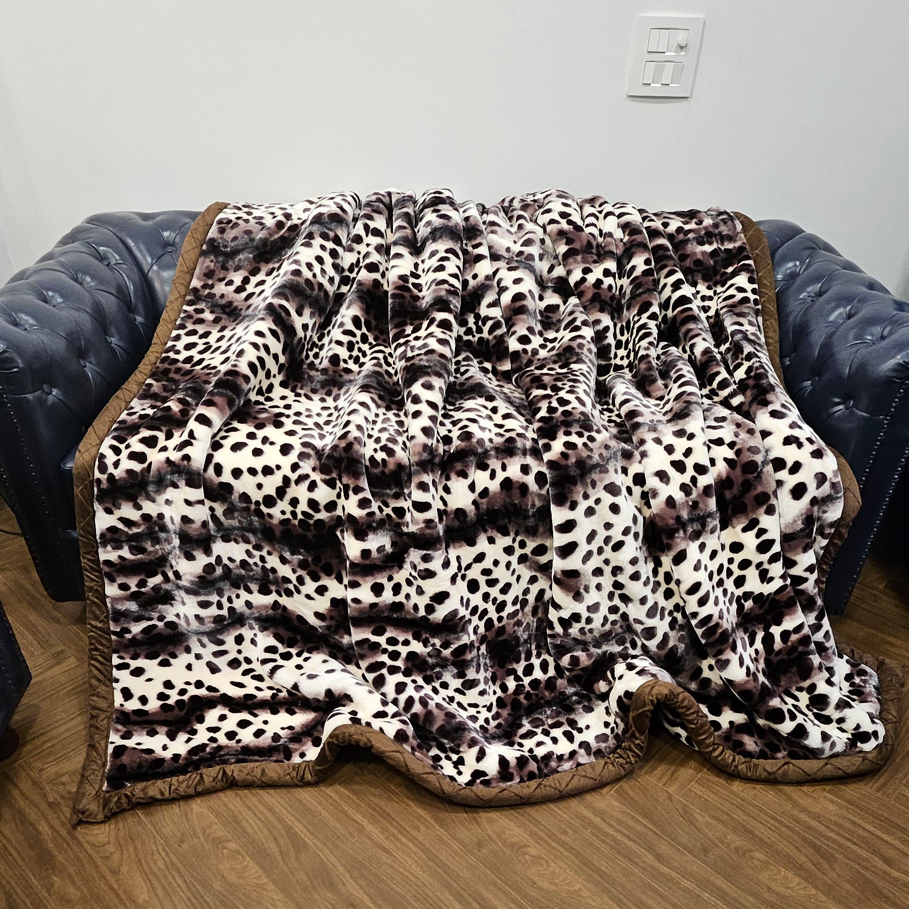 JUNGLE SAFARI MINK WARM BLANKET DOUBLE BED 220 x 240 CMS