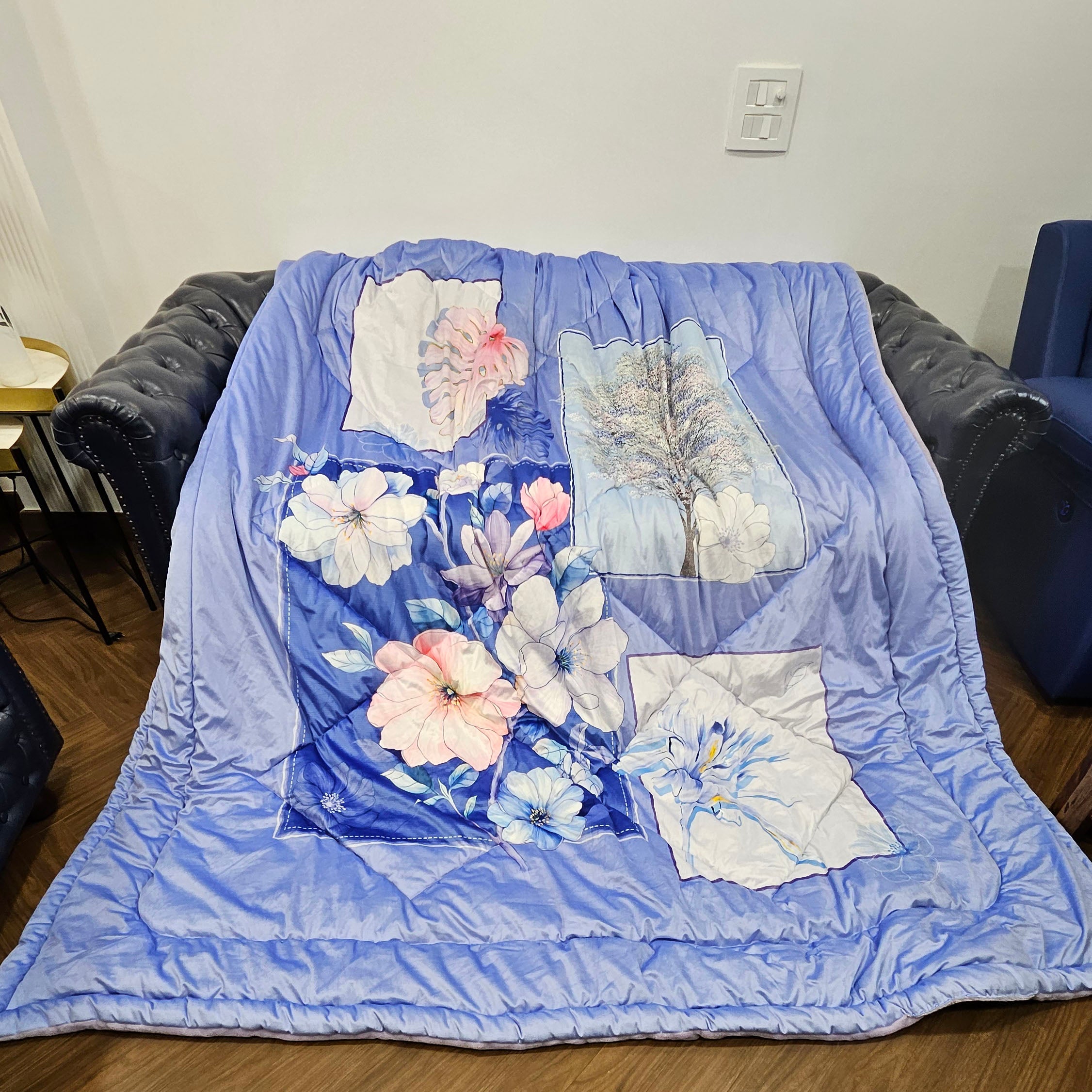 Super Soft Velveteen Warm Digital Printed Winter Quilt - 220 x 240 CM