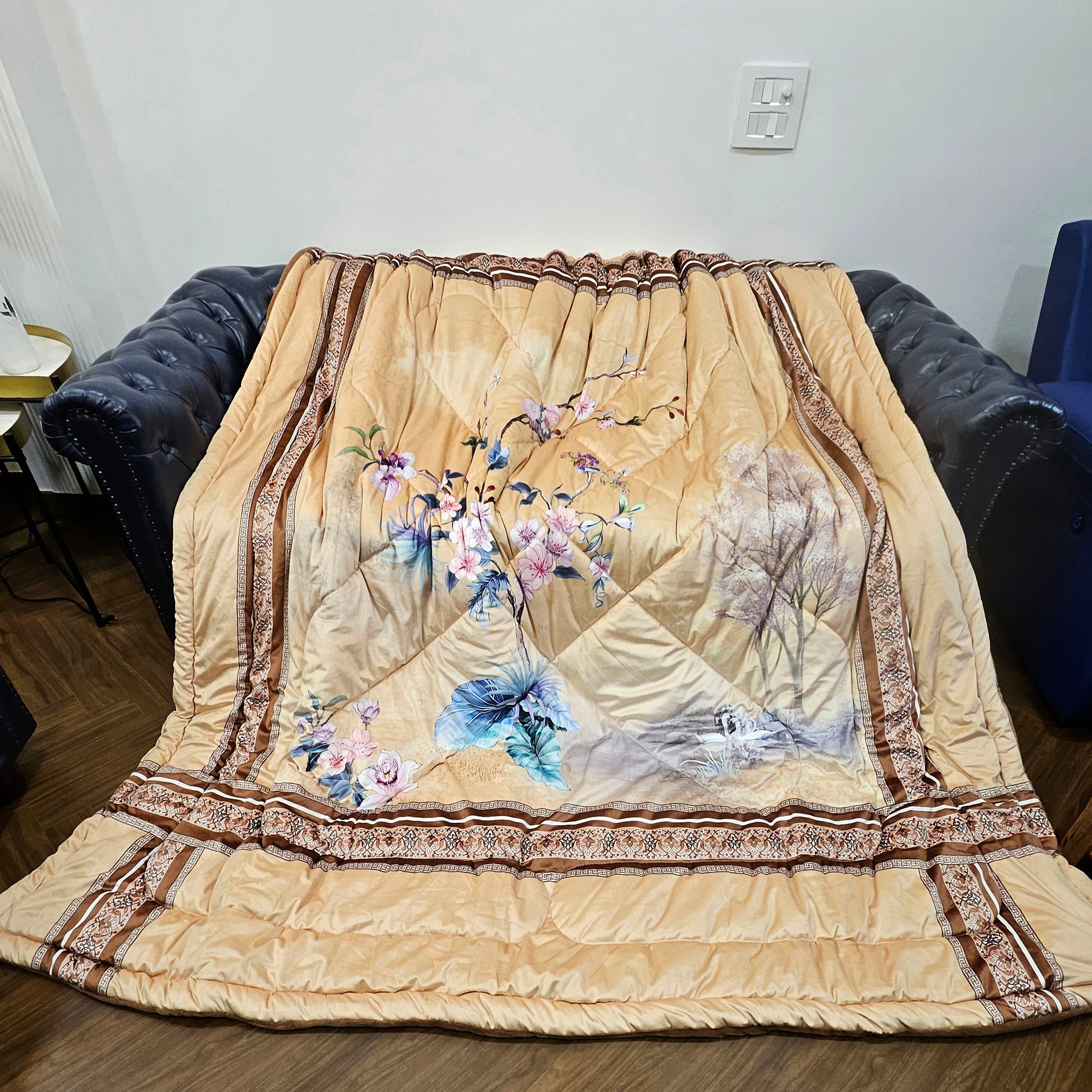 Super Soft Velveteen Warm Digital Printed Winter Quilt - 220 x 240 CM