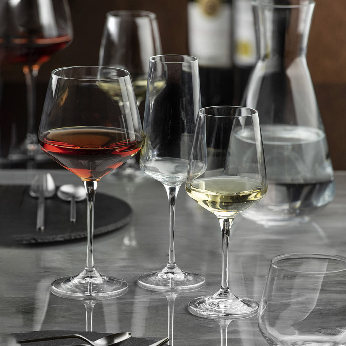 RCR (Made in Italy) Aria Crystal White Wine Goblet Glasses, 720 ml, Set of 6