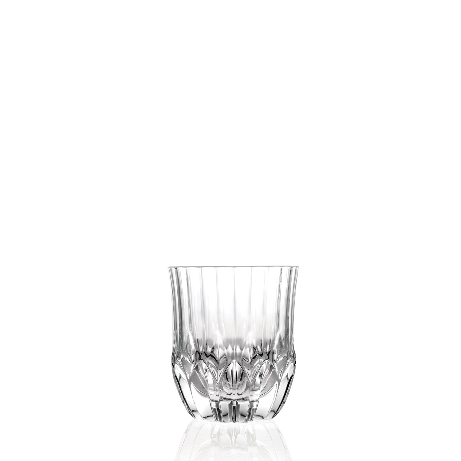 RCR (Made in Italy) Adagio Crystal Short Whisky Water Tumblers Glasses, 350 ml, Set of 6