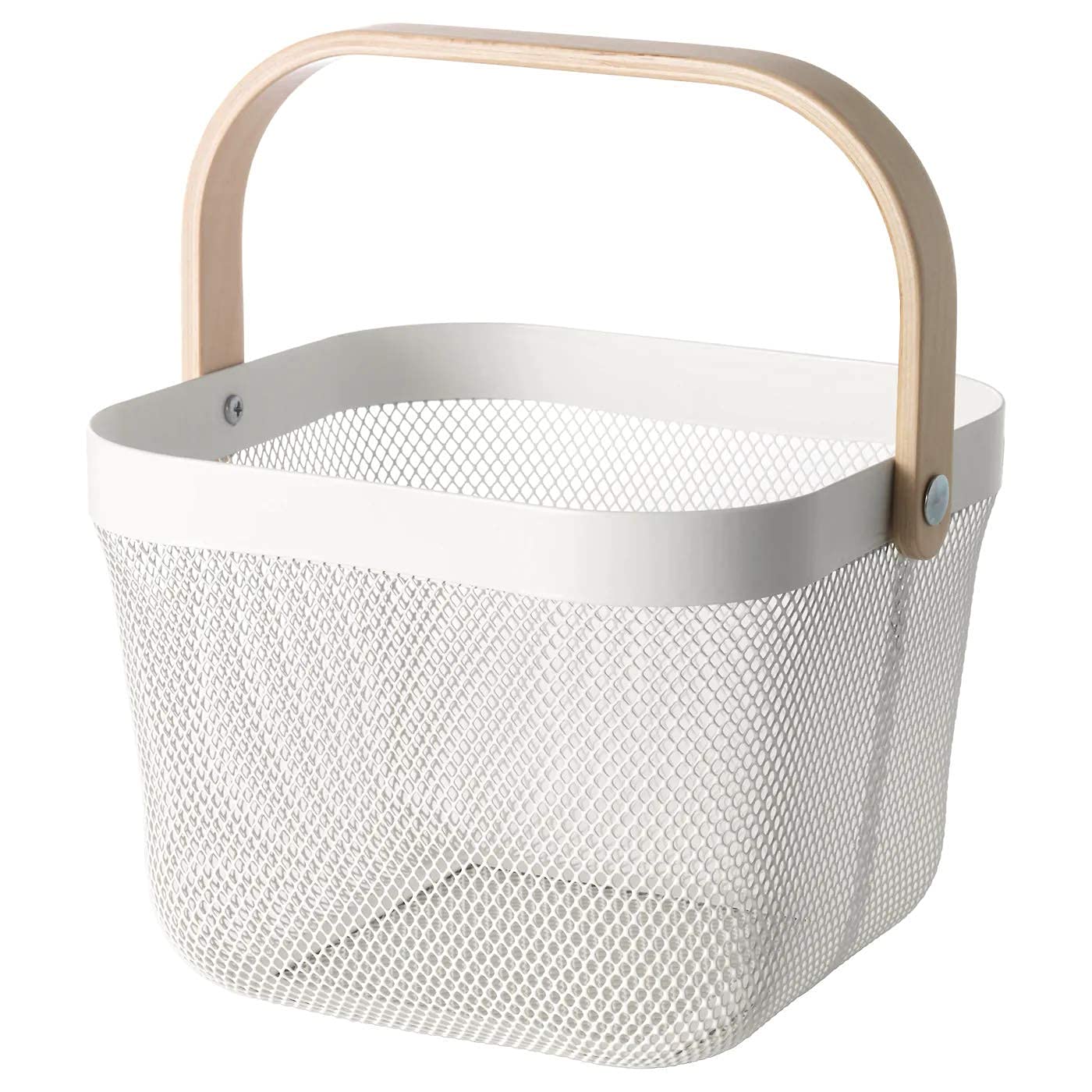 Bamboo Handle Multi-functional Hanging Basket