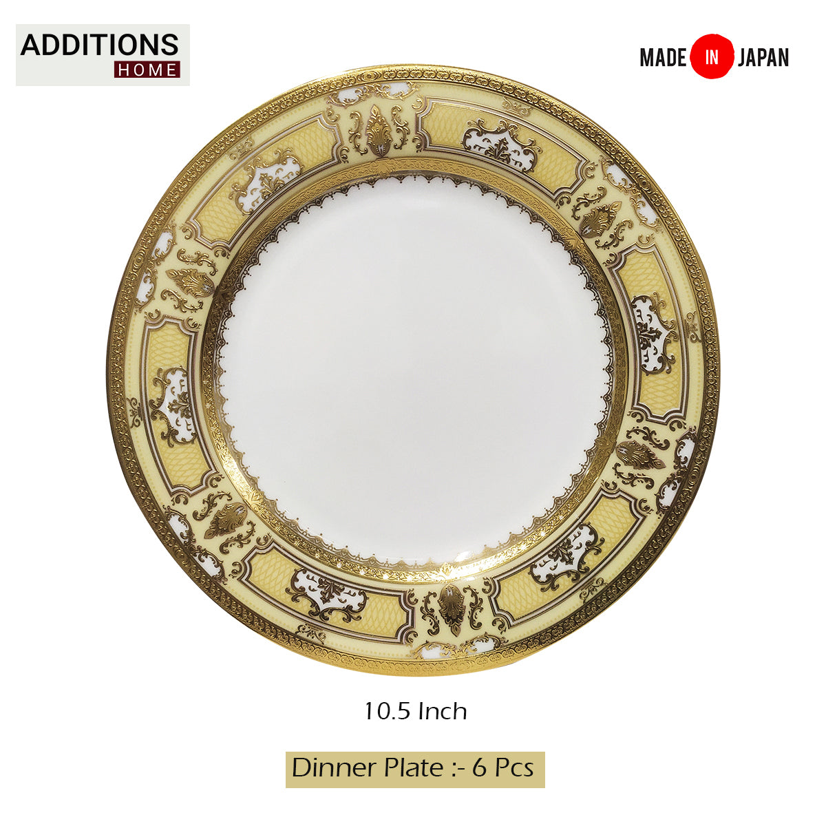 Fine Bone China Dinner Set 24K Real Gold Plated 35 PCS.