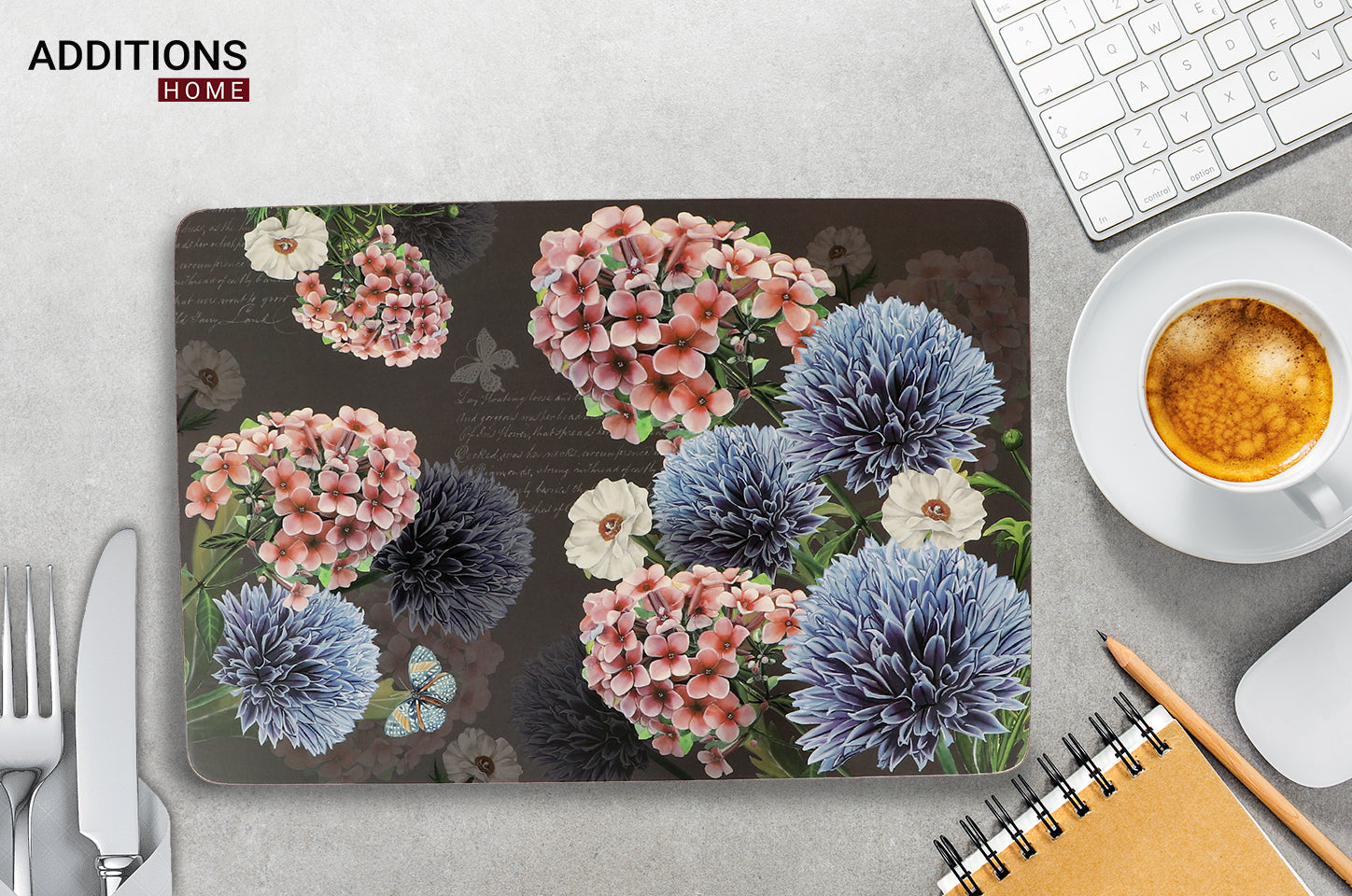 LUXURY MDF PLACEMATS, TABLE MATS WITH COASTERS SUBLIMATION PRINTING (SET OF 16 PCS)