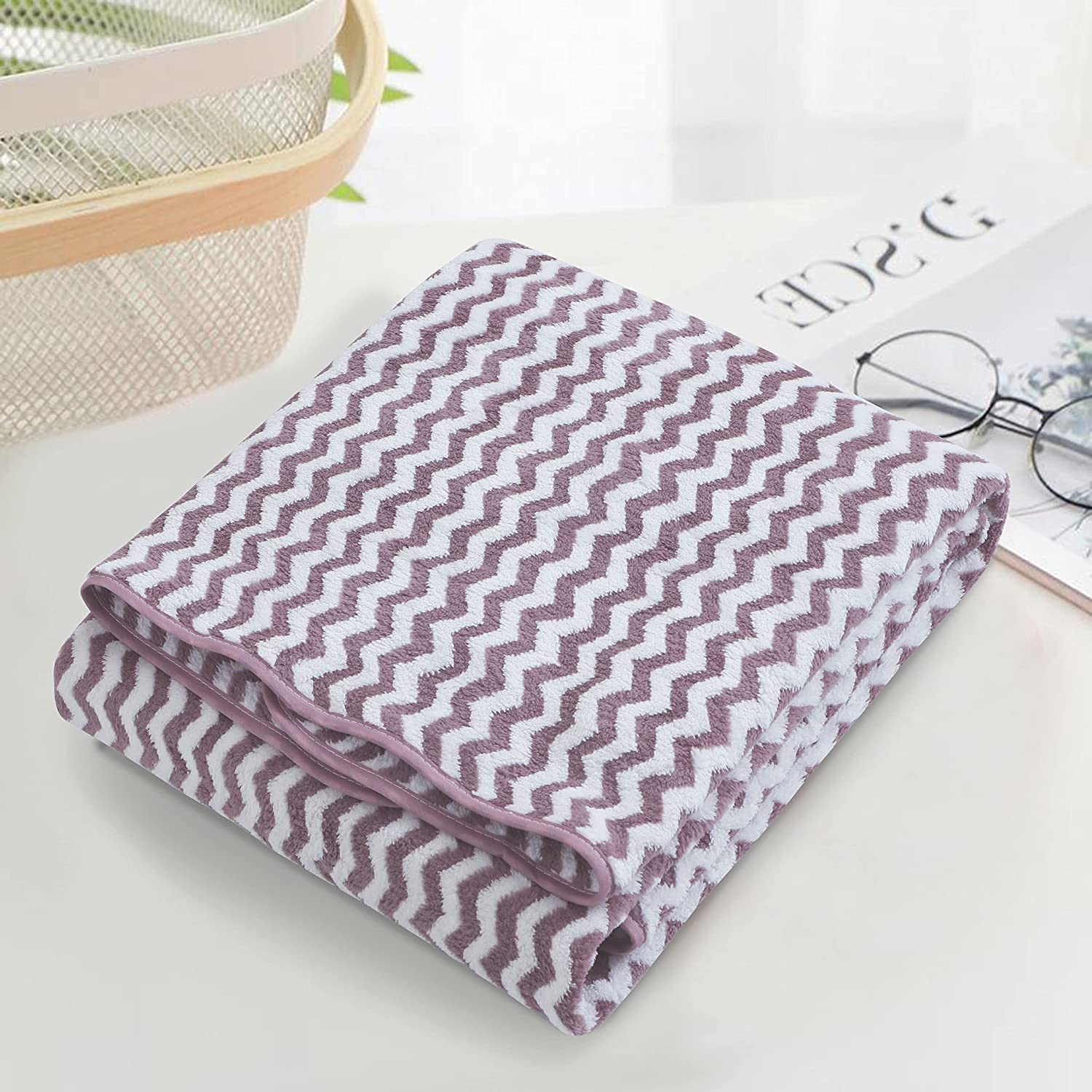 100% Organic Cotton 400 GSM Highly Absorbent Towels with Hanging Loop (Set of 2 )